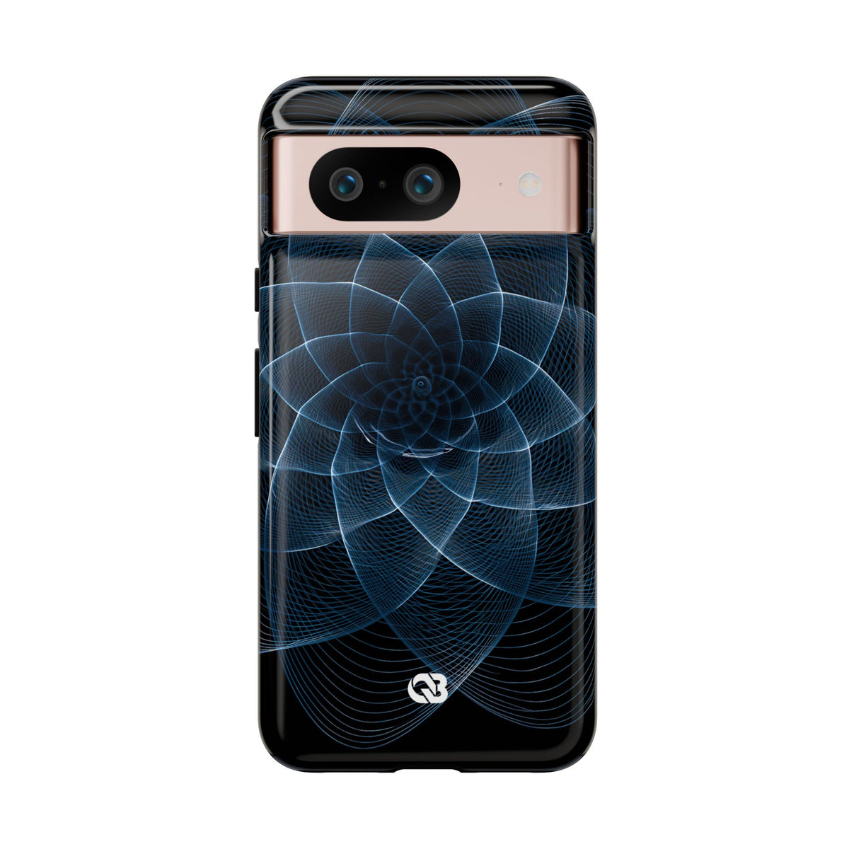 Blue Tough Phone Case for Google Pixel - Cobalt Geometric Bloom
