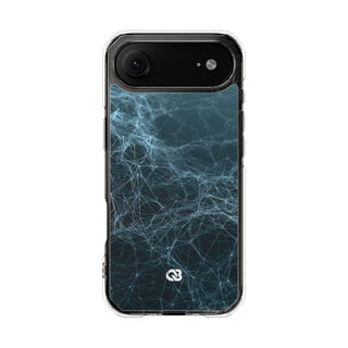 Teal Impact MagSafe Phone Case for iPhone - Arctic Neural Mesh