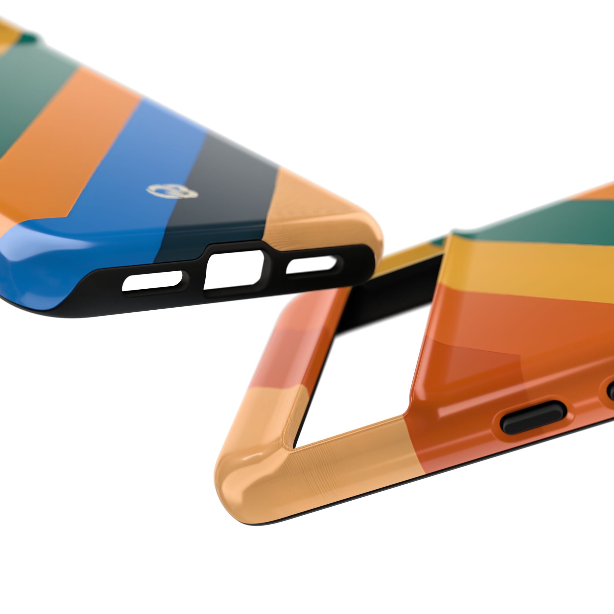 Retro Ridge Lines · Tough Phone Case for Google Pixel