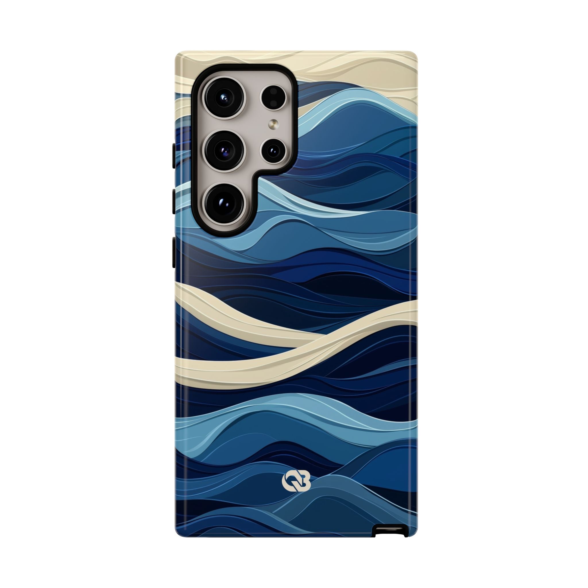 Cobalt Coast Layers · Coque de téléphone Tough pour Samsung