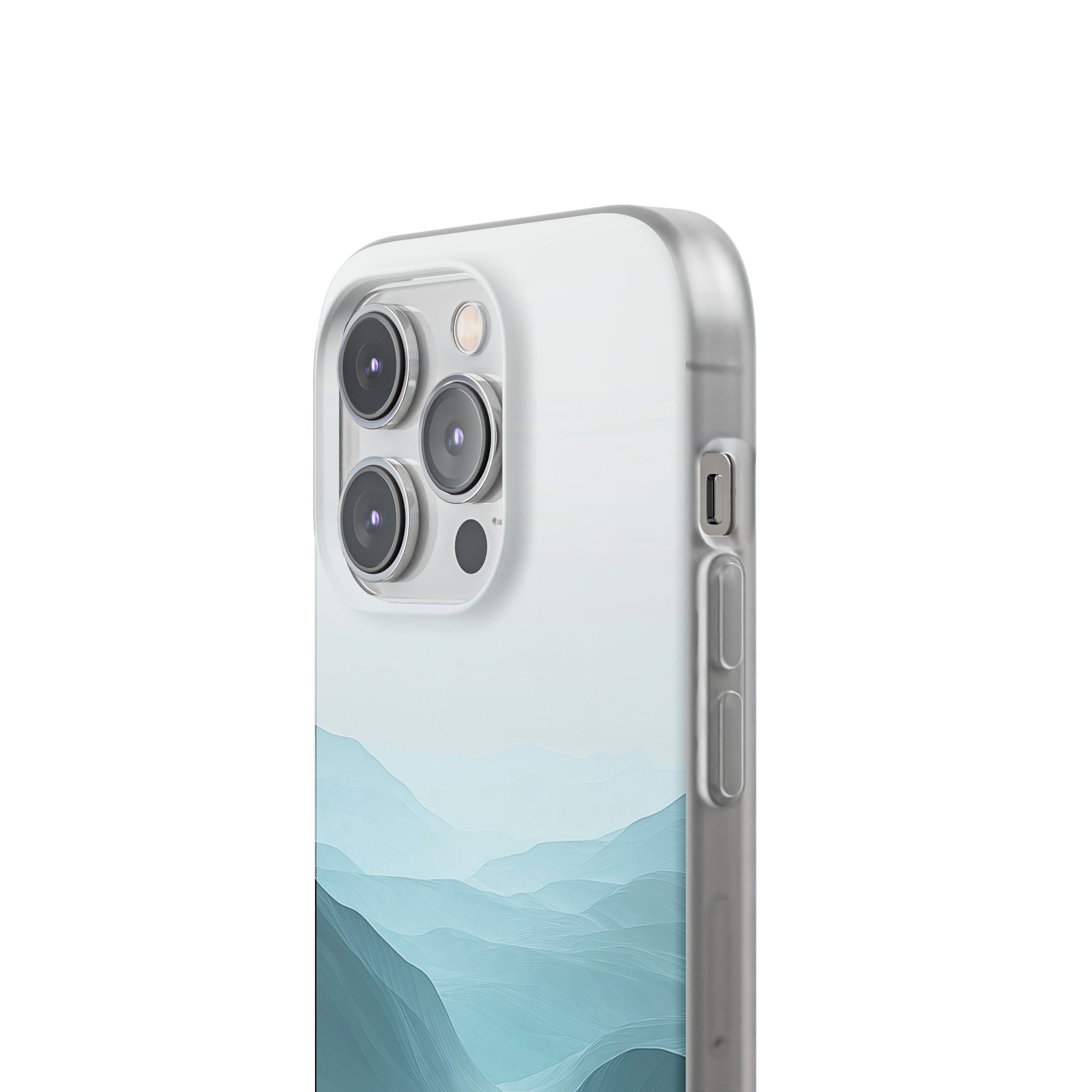 Teal Mist Mountains iPhone 14 Pro Case - Soft