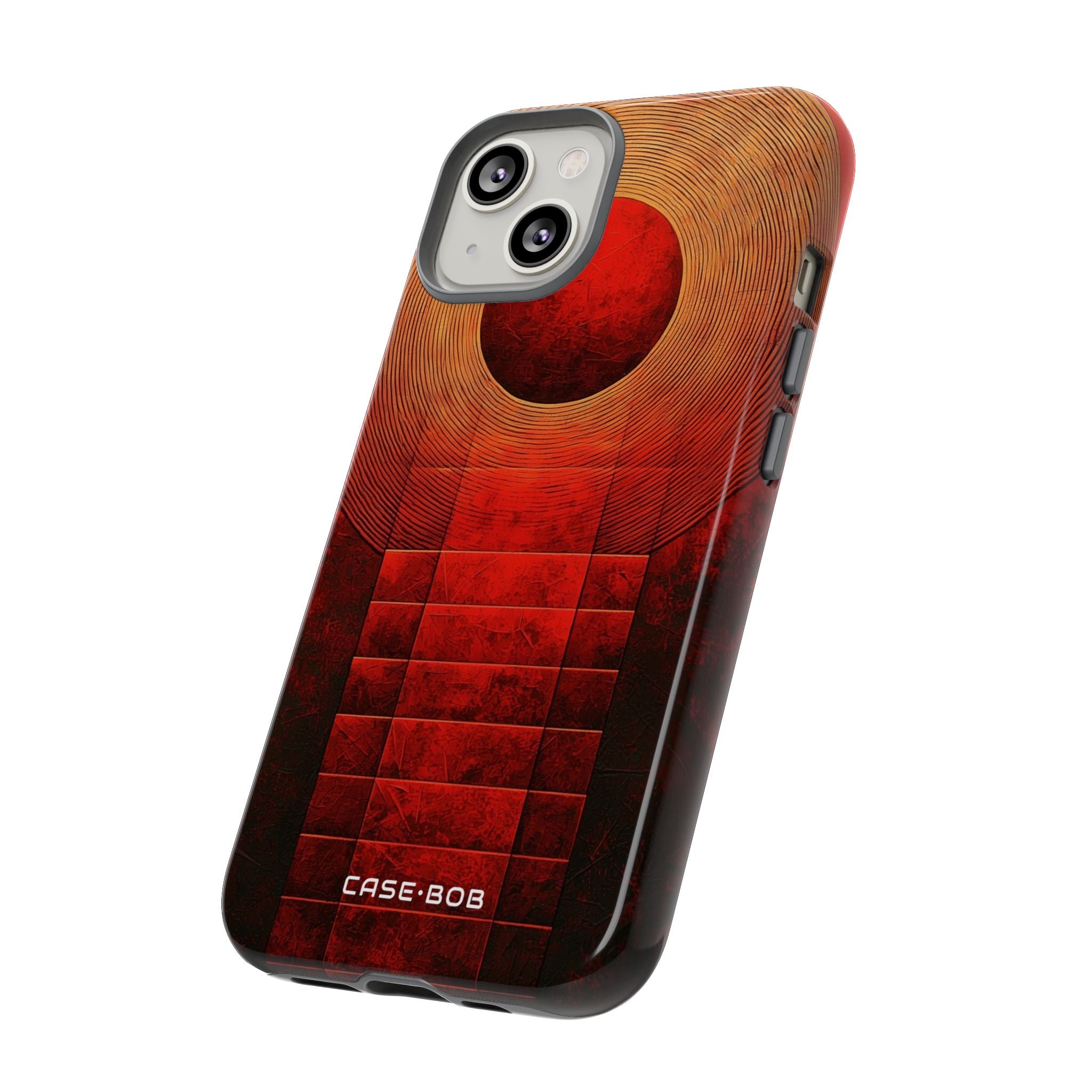 Crimson Orbit iPhone 14 Cover - Tough
