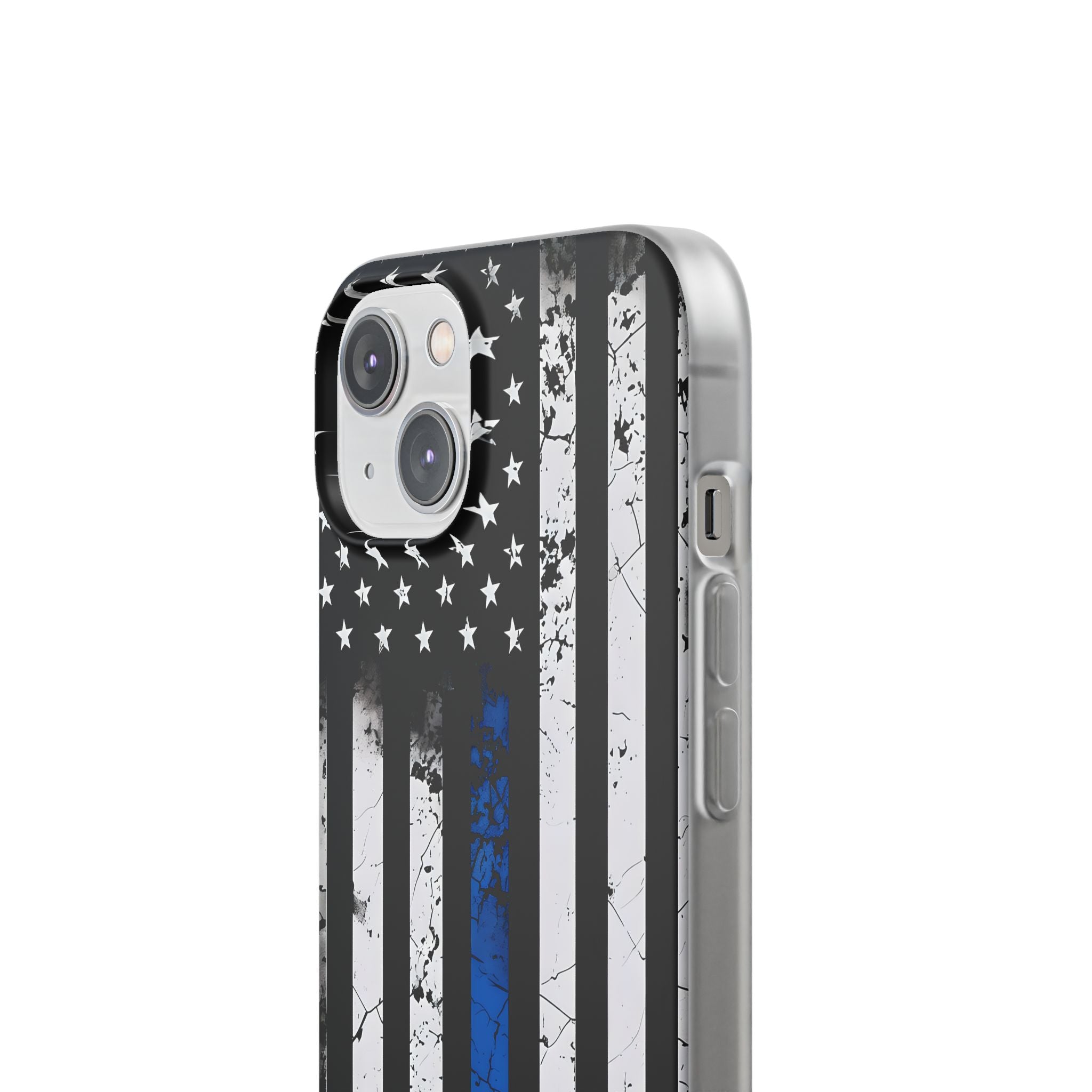 Gritty Cobalt Flag · Soft Phone Case for iPhone