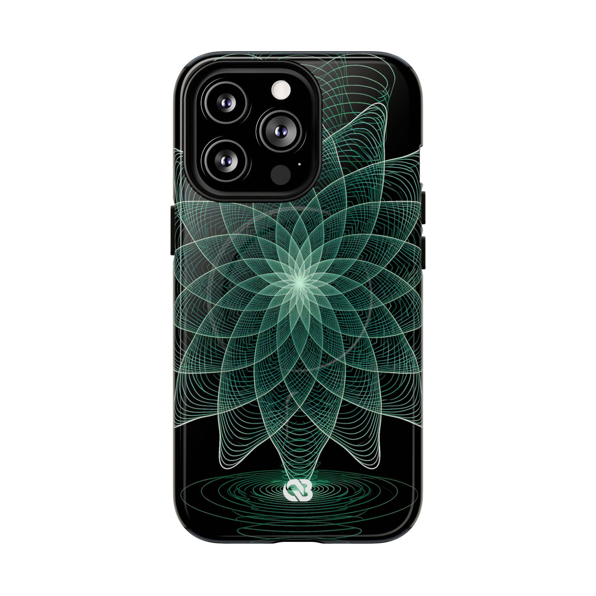 Verdant Harmonic Bloom · Tough 2.0 Magnetic Phone Case for iPhone · Black