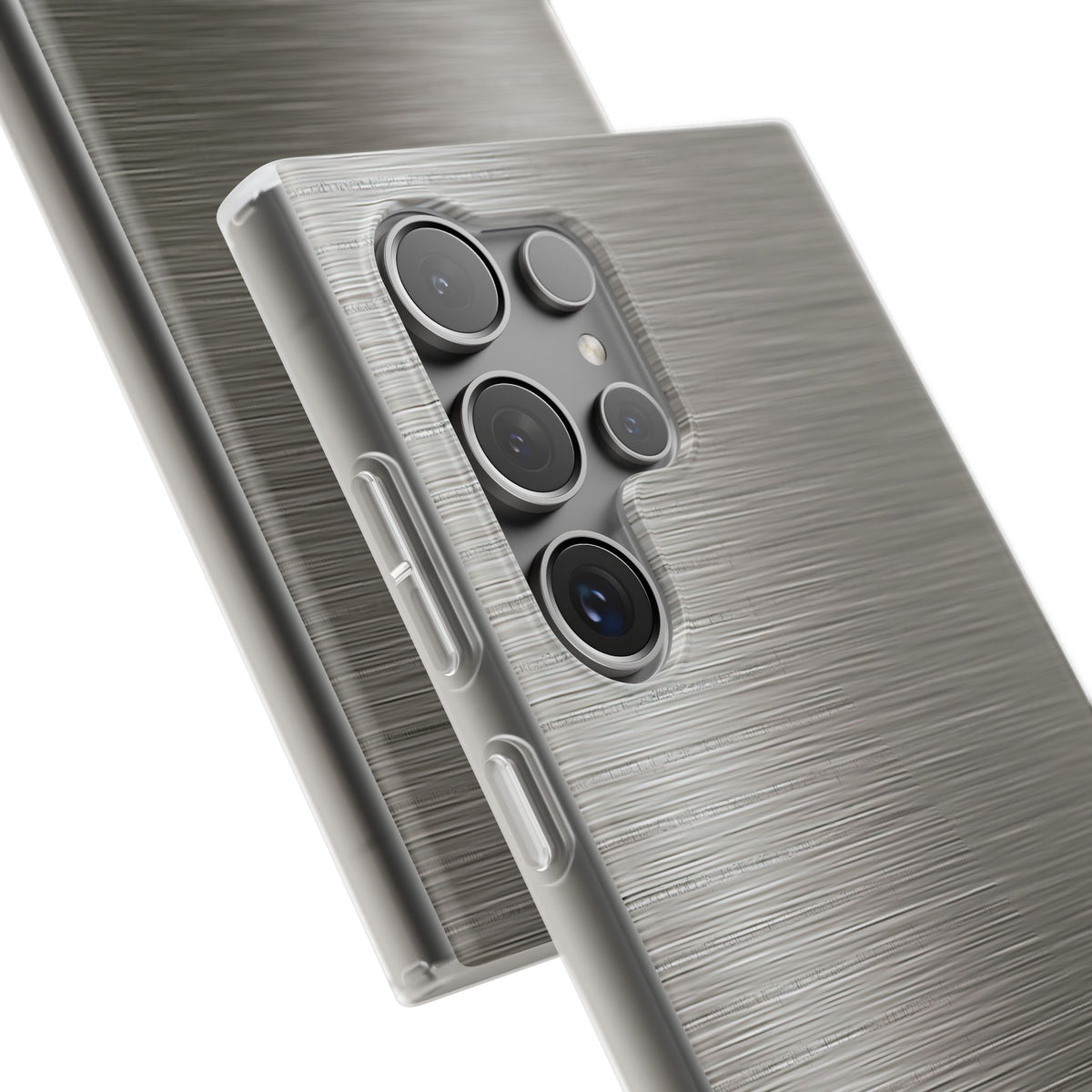 Grey Lite Phone Case for Samsung - Brushed Industrial Steel