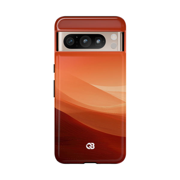 Terracotta Dune Ridges · Tough Phone Case for Pixel · Orange