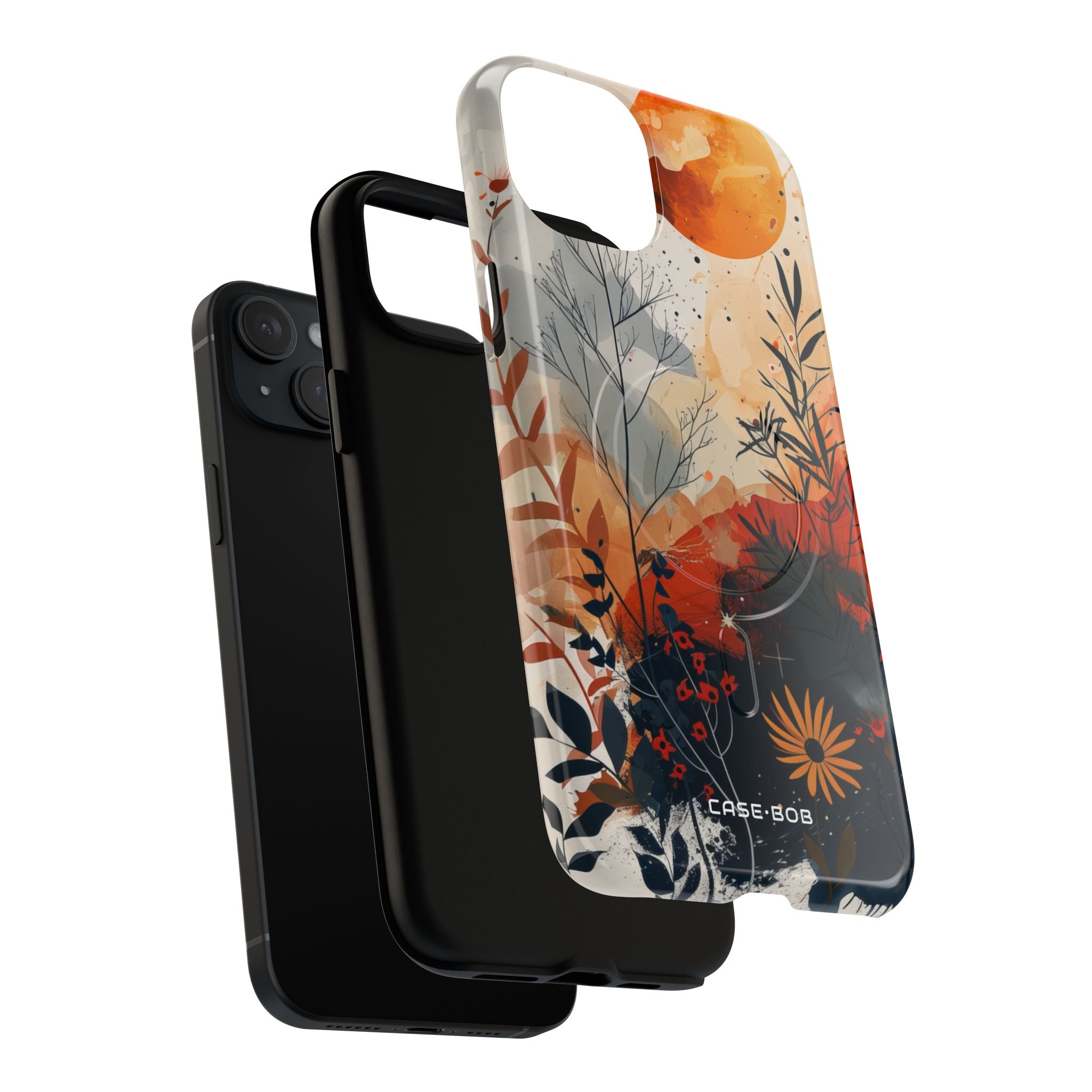 Orange Solstice iPhone 15 Plus Cover - Tough+