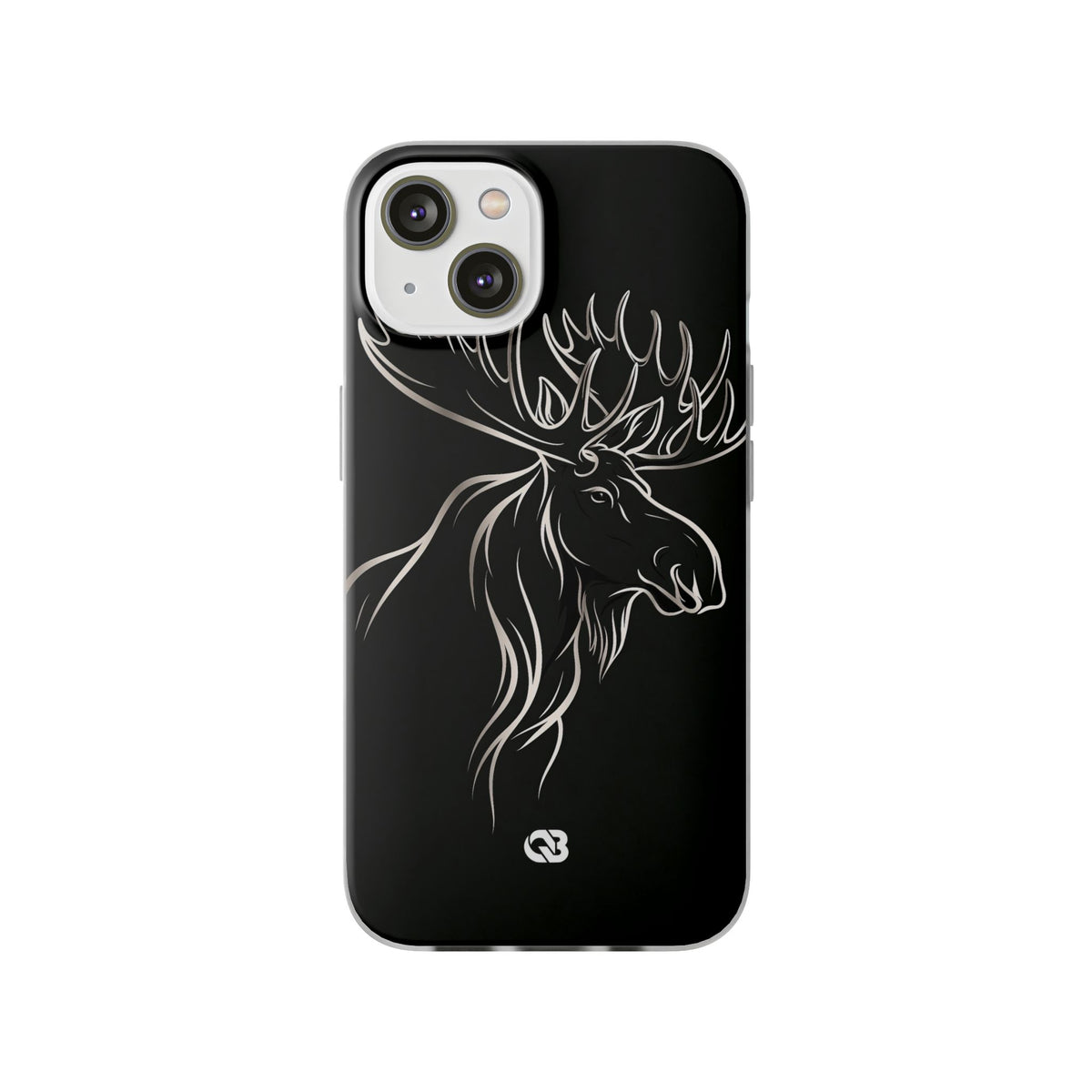 Nordic Moose Contour · Lite Phone Case for iPhone · Black