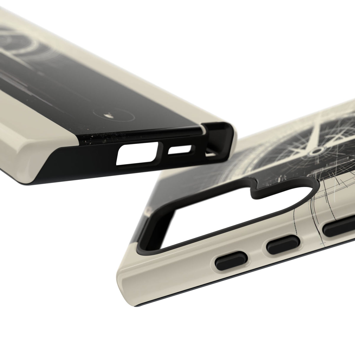 Orbital Meridian · Tough Phone Case for Samsung · Beige