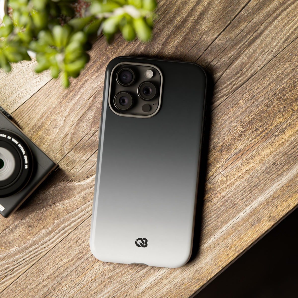 Noir Ombre Fade · Tough Phone Case for iPhone · Black