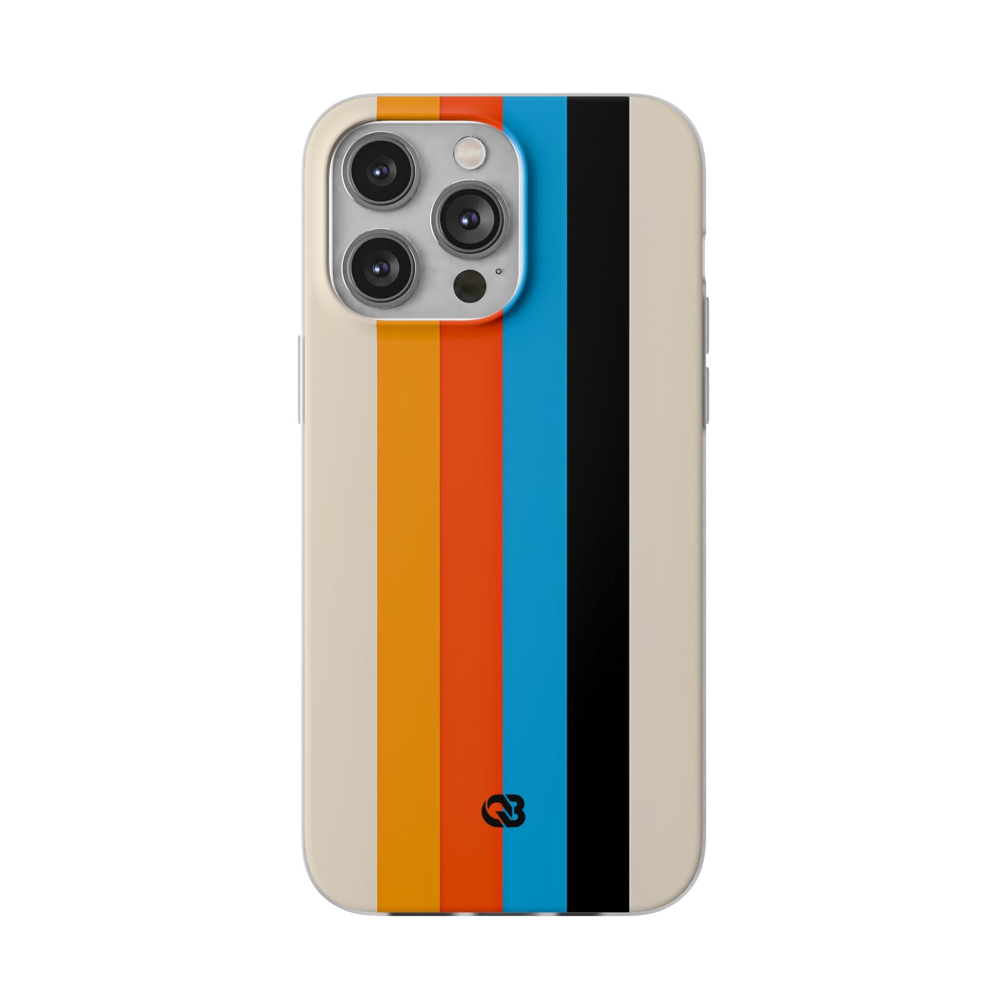 Retro Racing Stripes · Soft Phone Case for iPhone