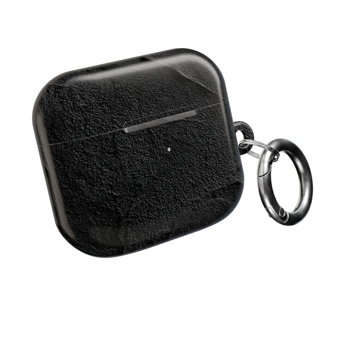 Obsidian Stucco Relief · Hard Case for AirPods & AirPods Pro · Black