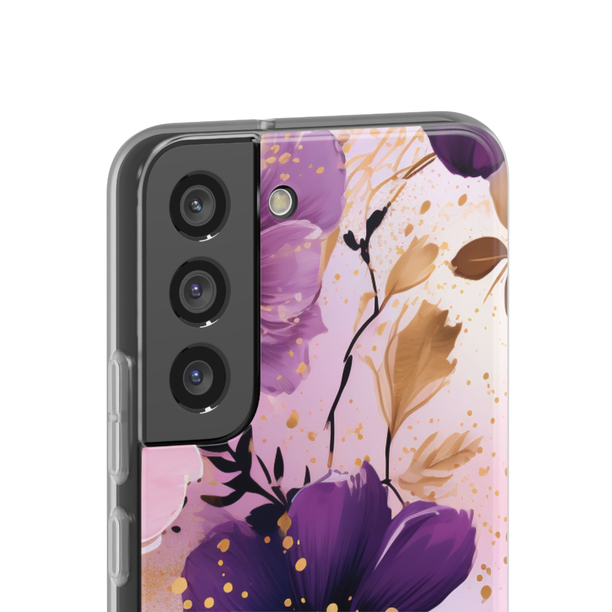 Gilded Violet Bloom · Soft Phone Case for Samsung