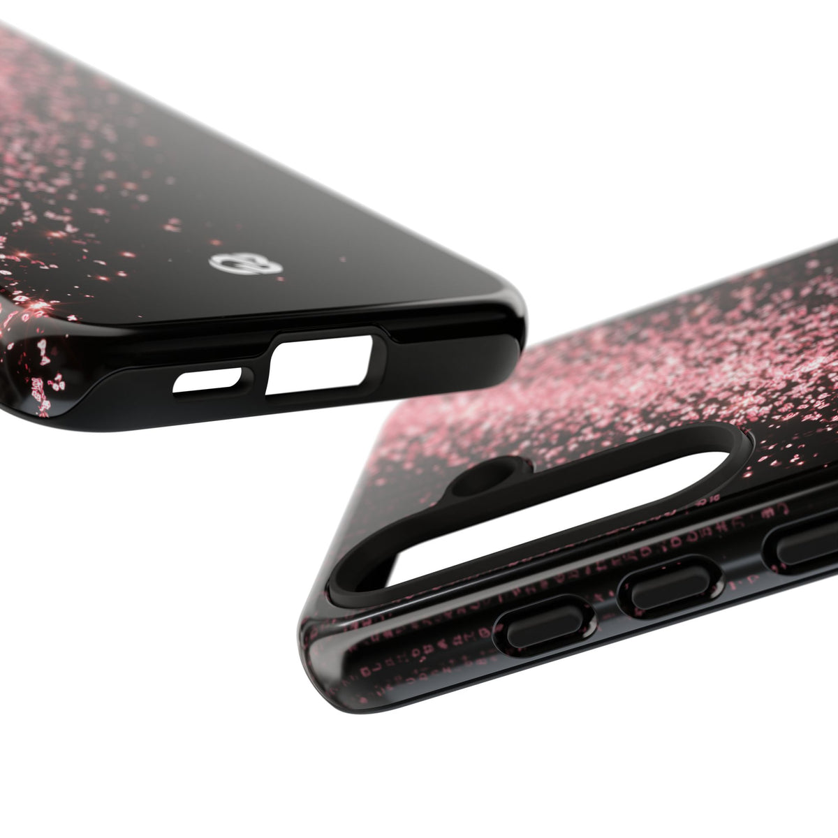 Rose Digital Cascade · Tough Phone Case for Samsung · Pink