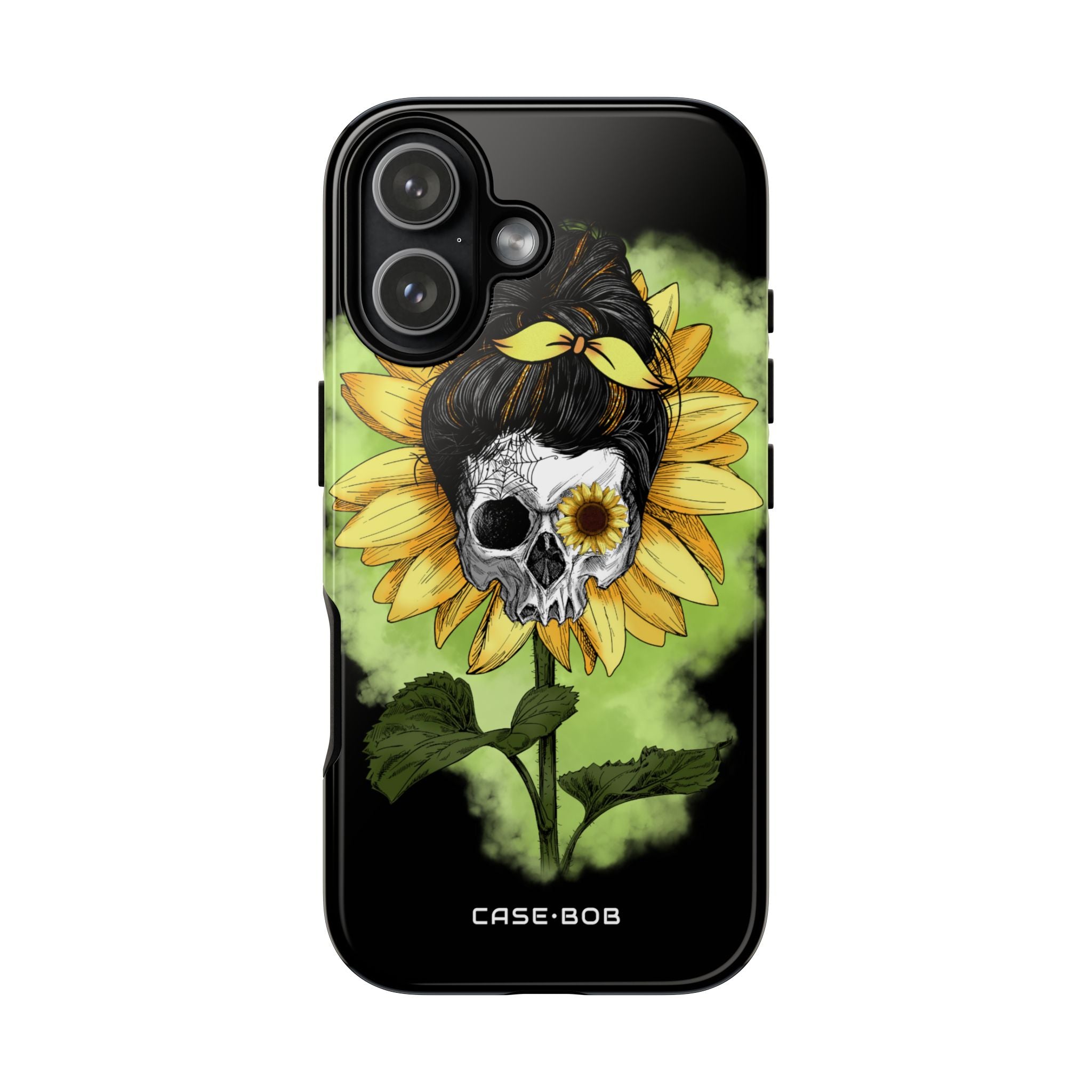 Sunflower Skull iPhone 17 Case - Tough - CASE•BOB