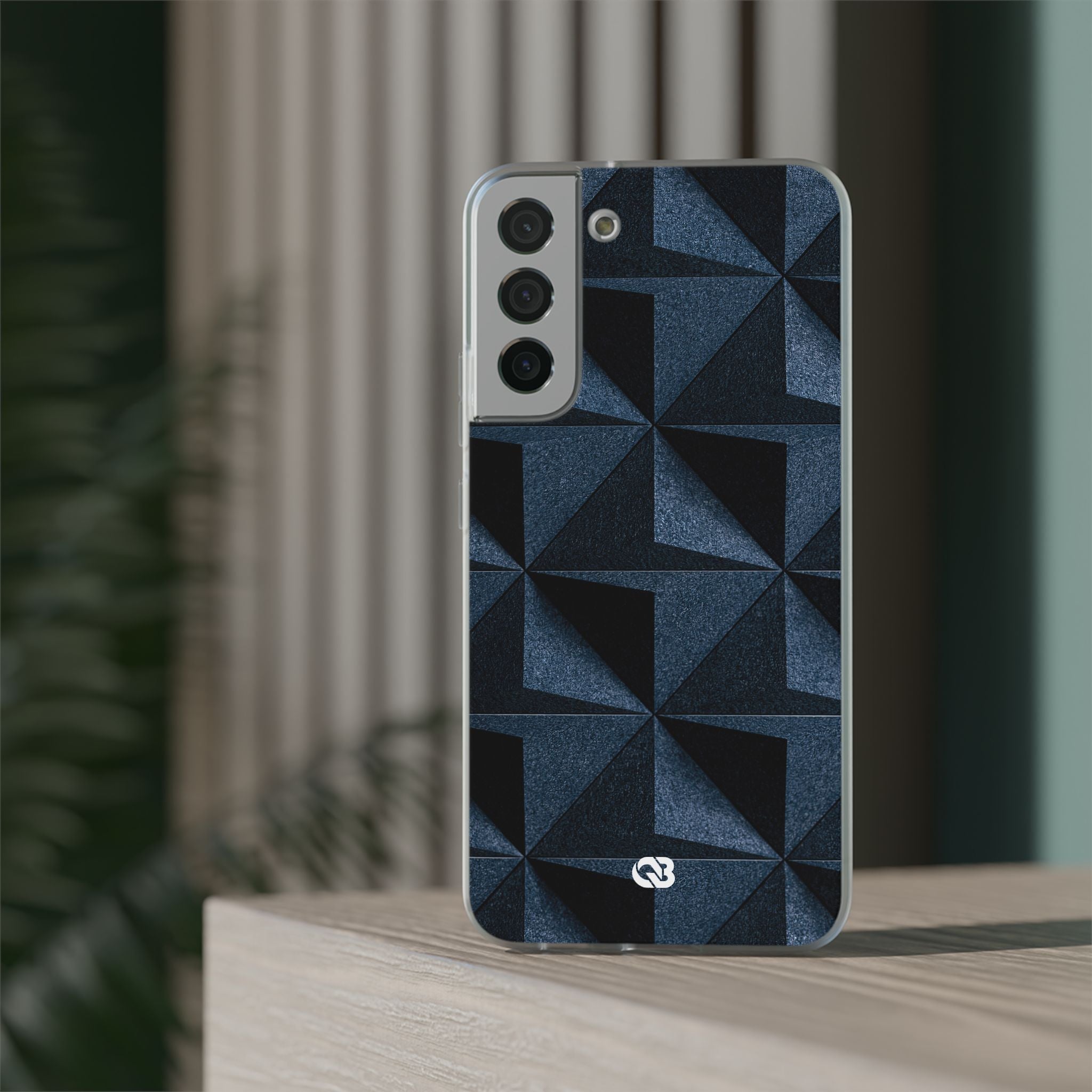 Blue Lite Phone Case for Samsung - Indigo Basalt Facets