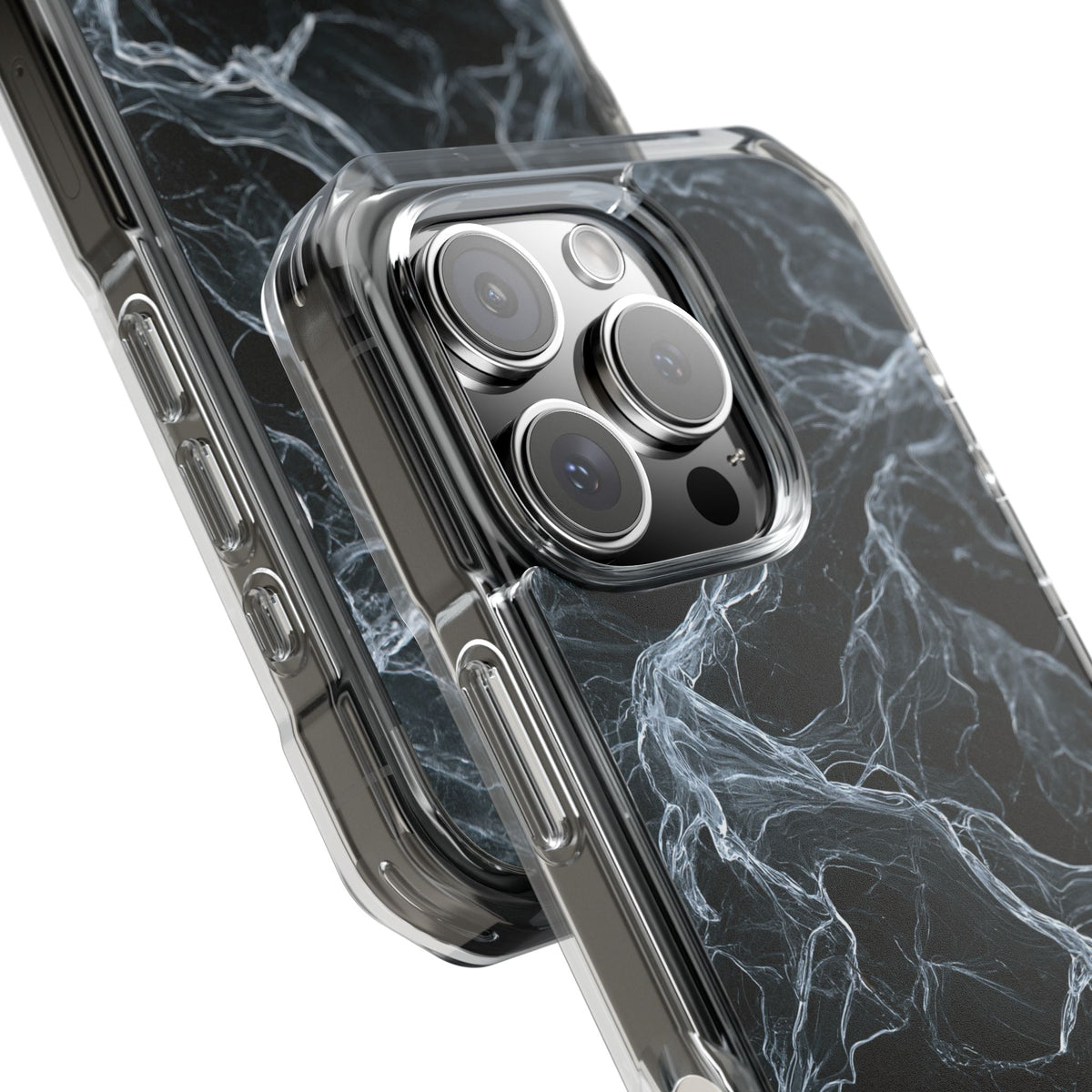 Arctic Gossamer · Clear Impact Magnetic Phone Case for iPhone · Black