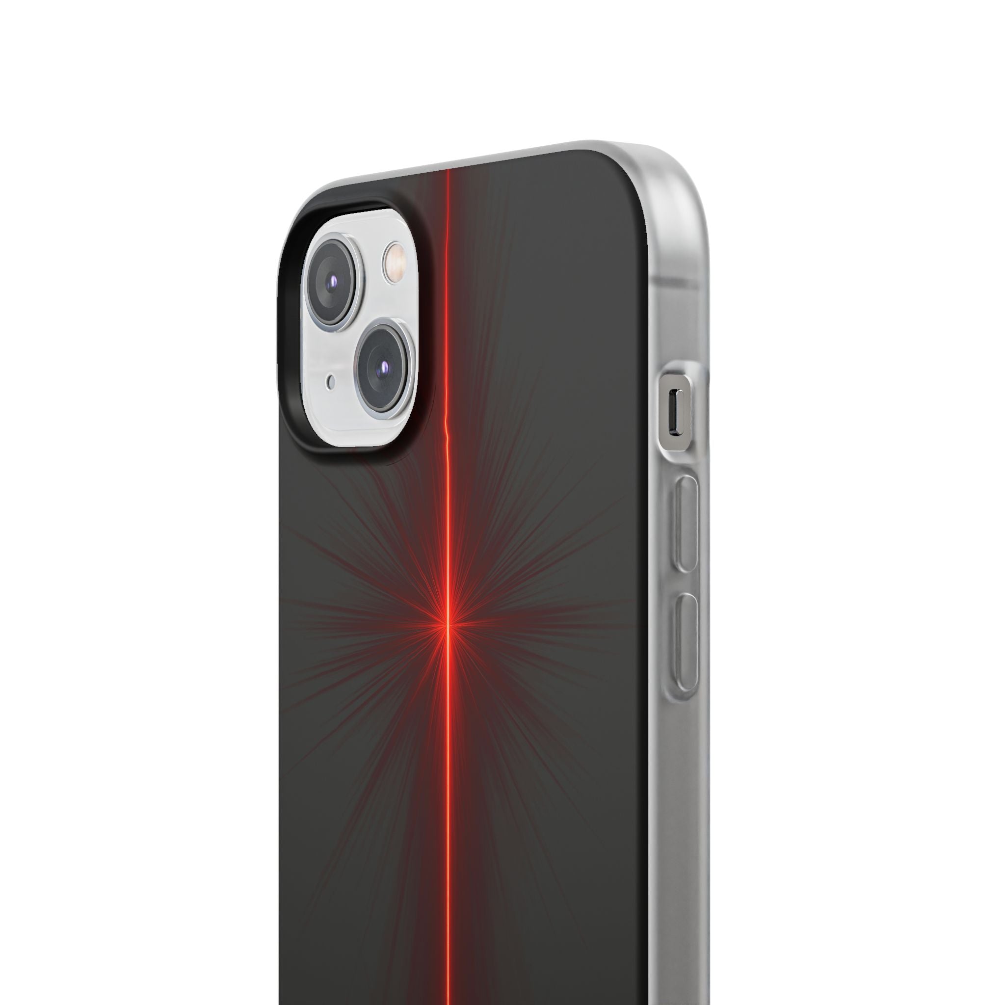 Red Lite Phone Case for iPhone - Crimson Flare Vector
