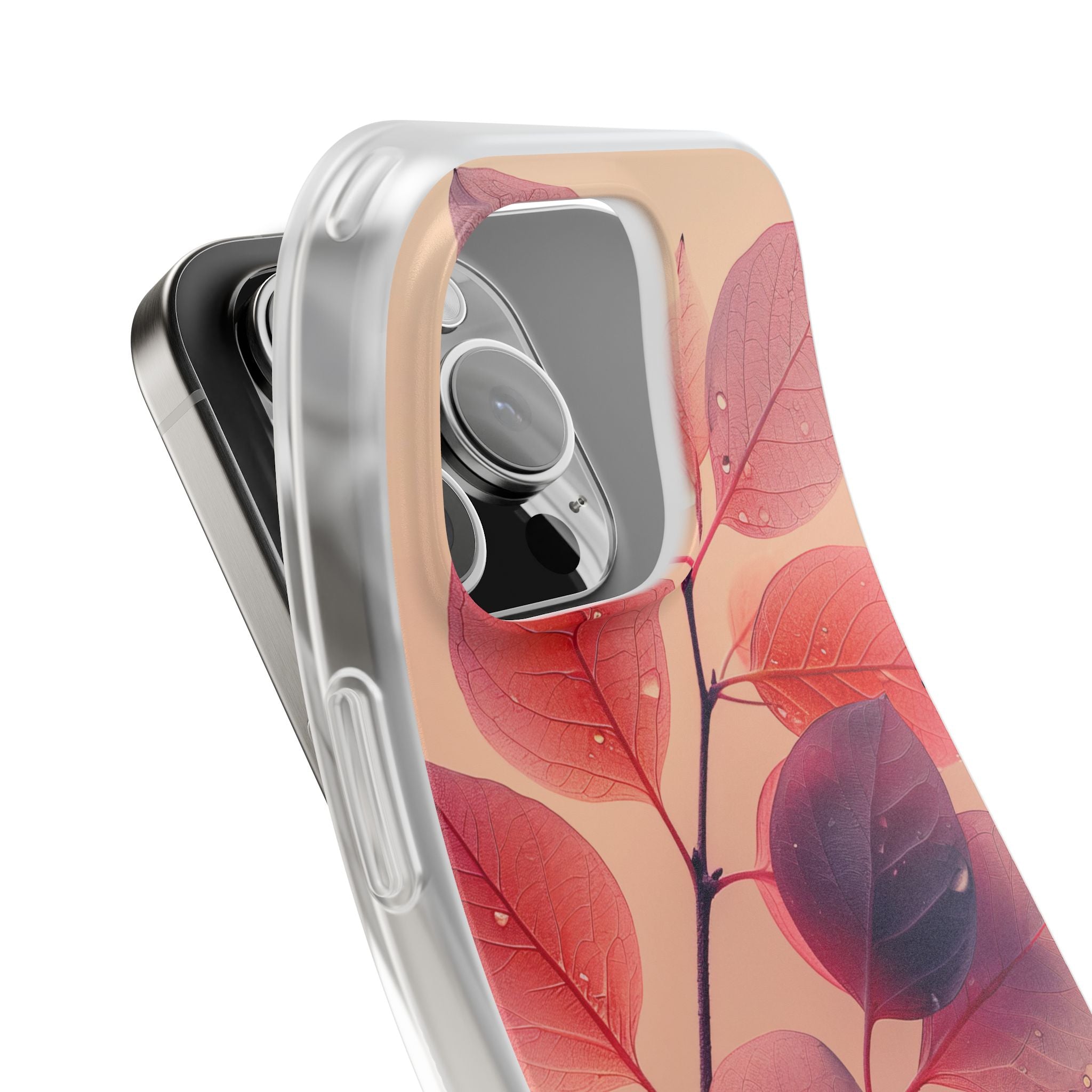 Dewy Magenta Foliage · Soft Coque de téléphone pour iPhone