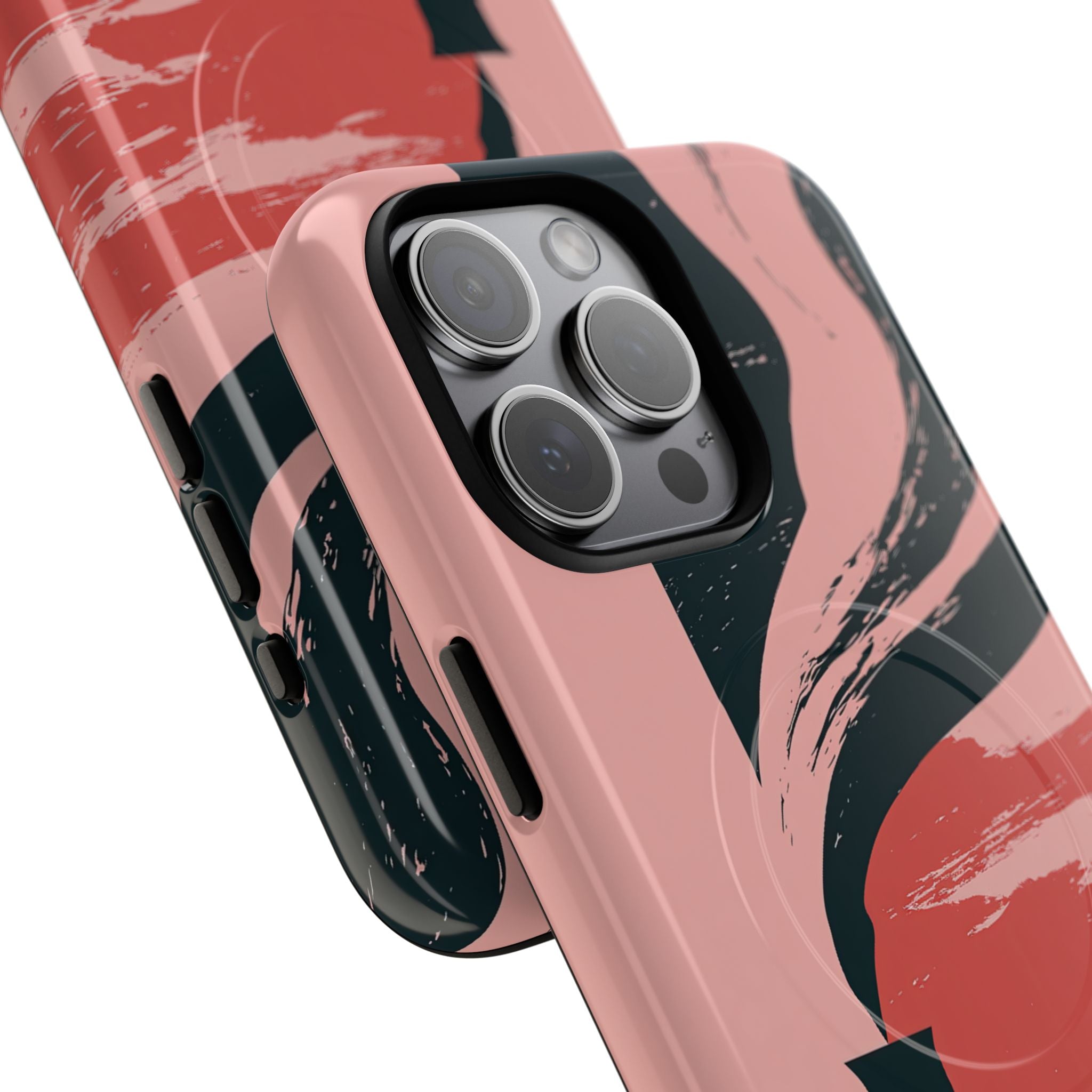 Pink Tough 2.0 Magsafe Phone Case for iPhone - Cinder Rose Plume