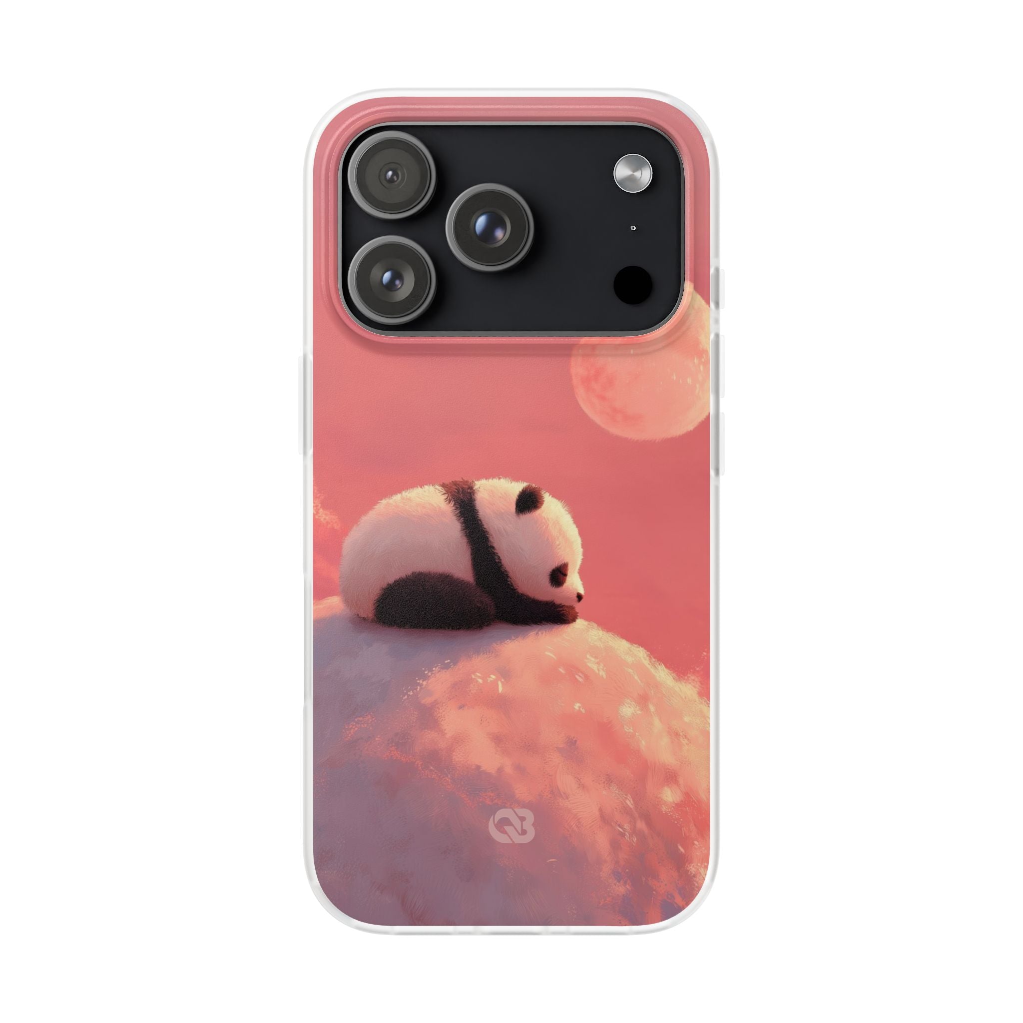 Rose Moon Panda · Soft Phone Case for iPhone