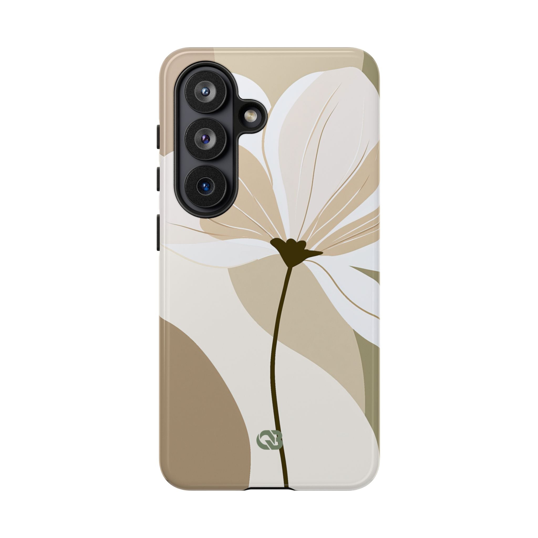 Beige Tough Phone Case for Samsung - Sage Linen Magnolia