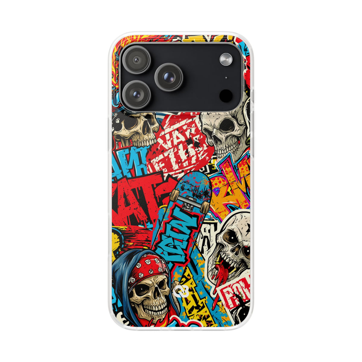 Skate Skull Riot · Lite Phone Case for iPhone · Red