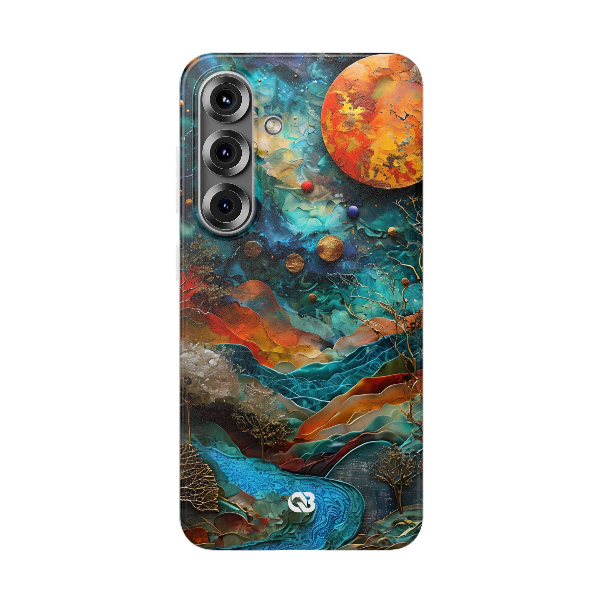 Copper Horizon Drift · Soft Phone Case for Samsung