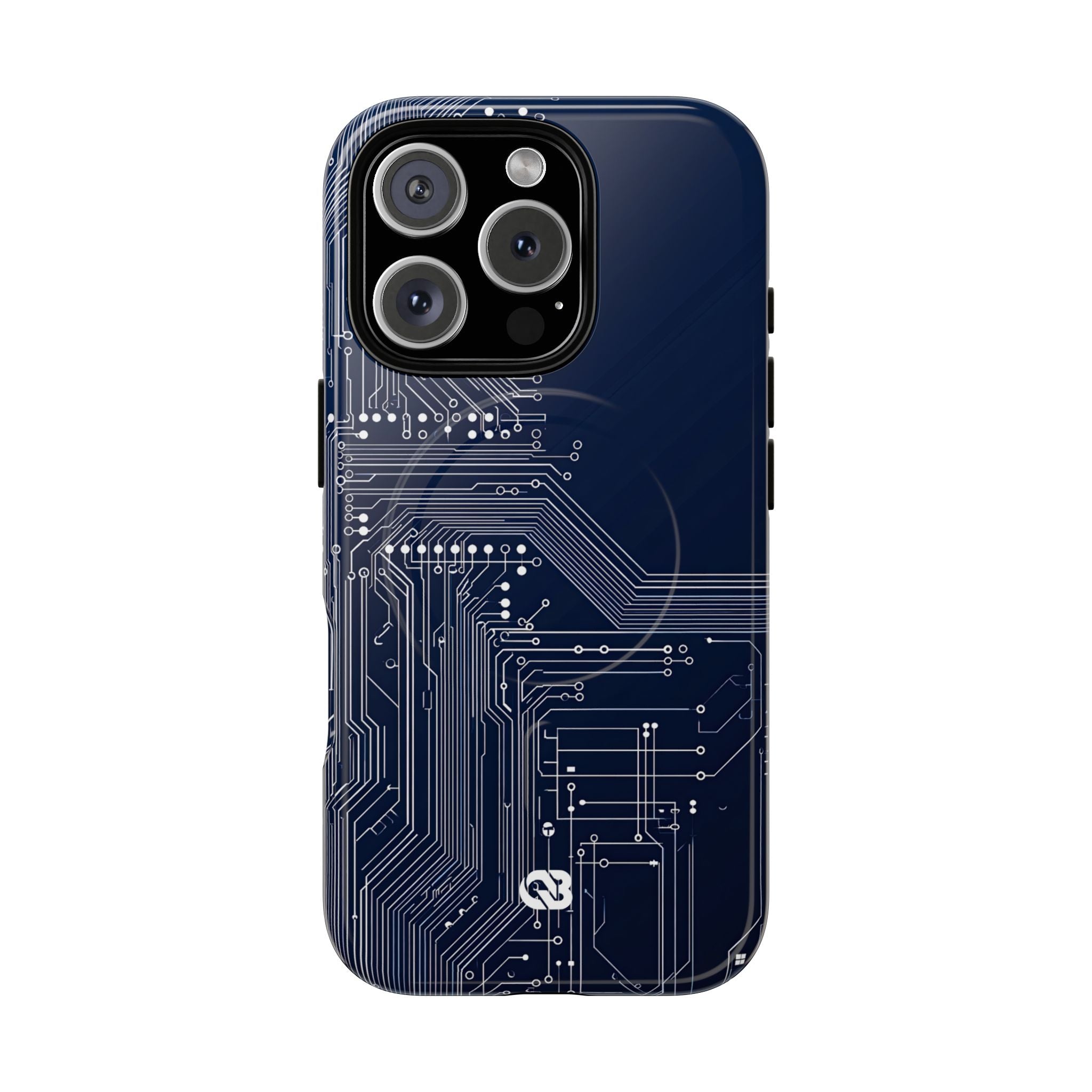 Blue Tough 2.0 Magsafe Phone Case for iPhone - Cobalt Data Stream