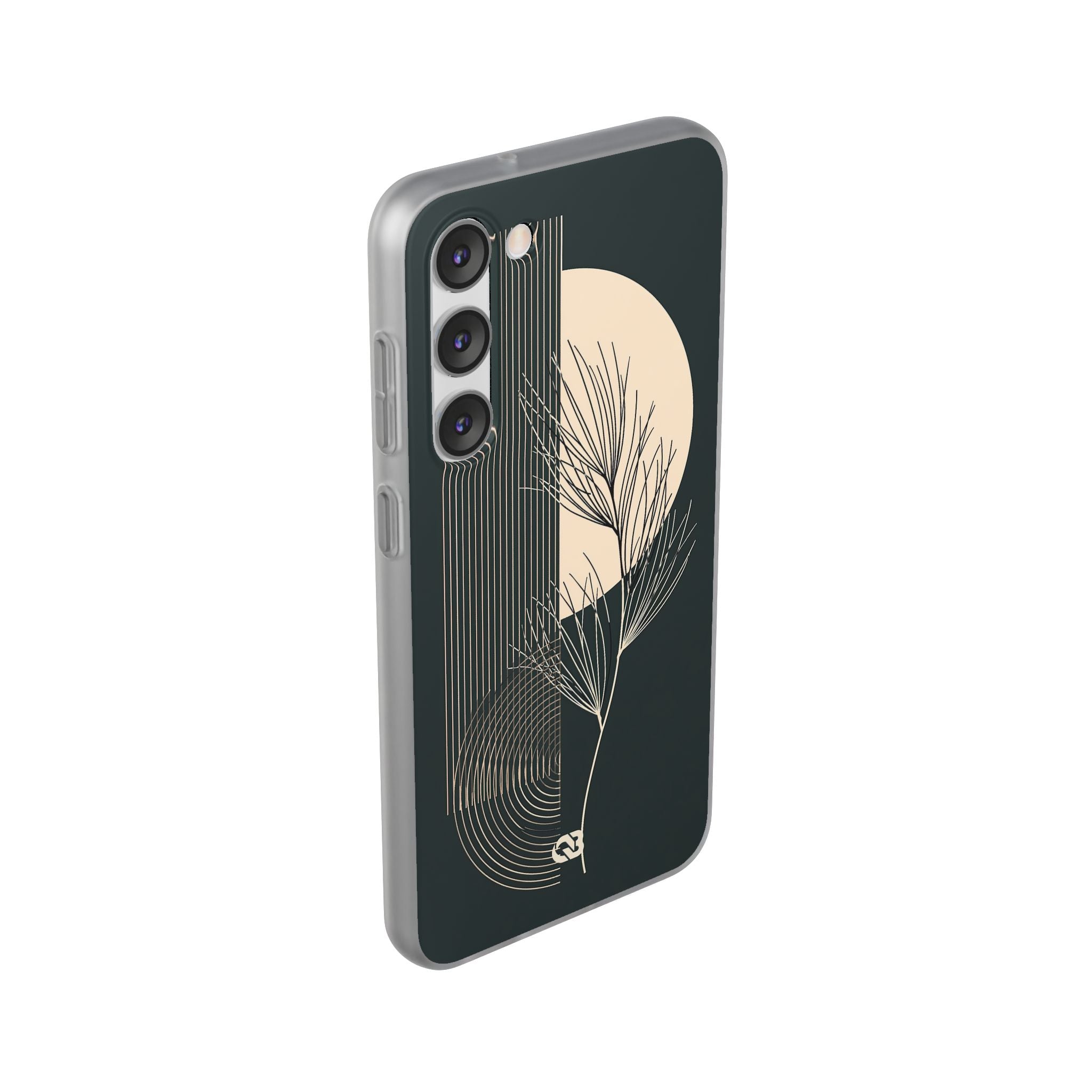 Black Lite Phone Case for Samsung - Obsidian Sand Willow