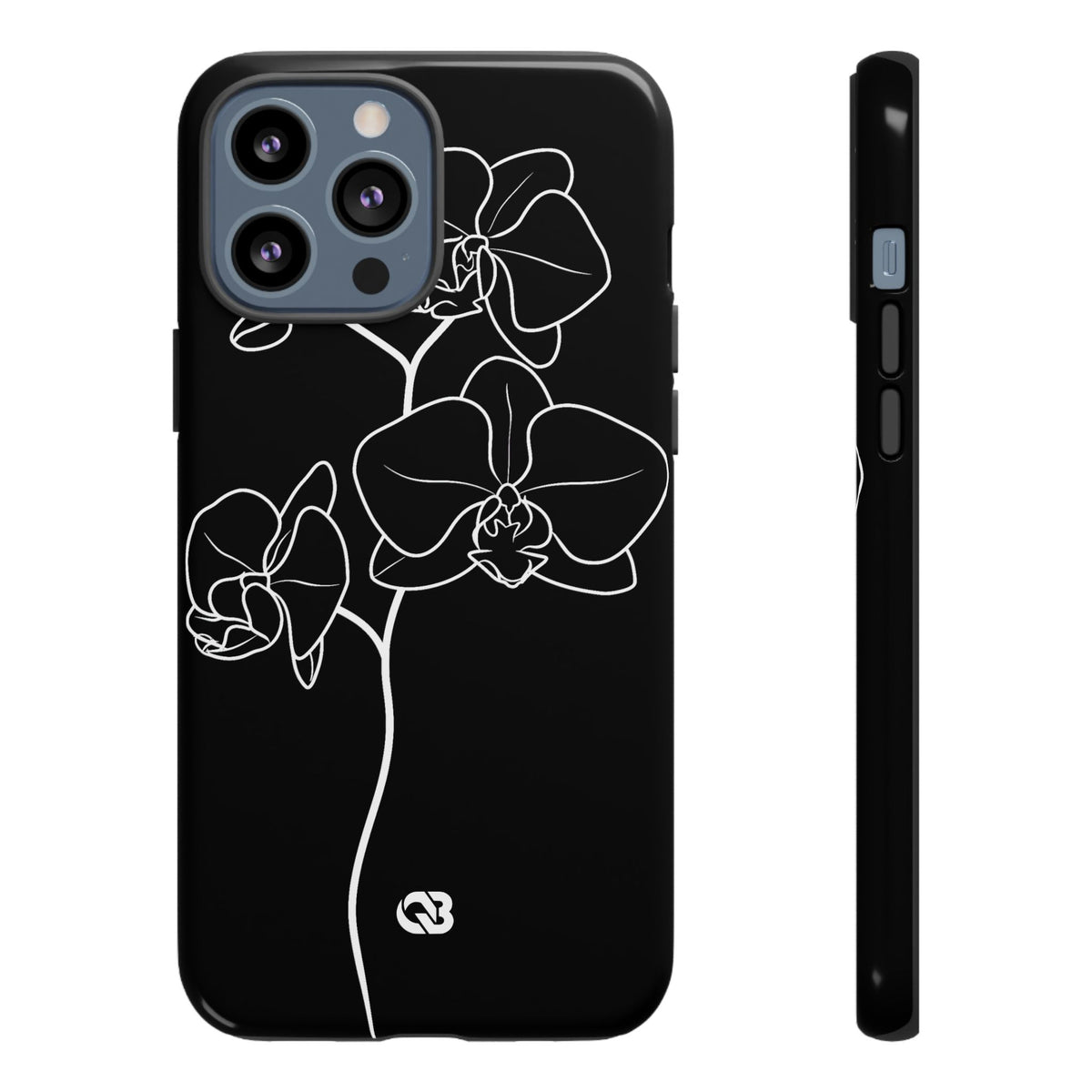 Midnight Orchid · Tough Phone Case for iPhone · Black