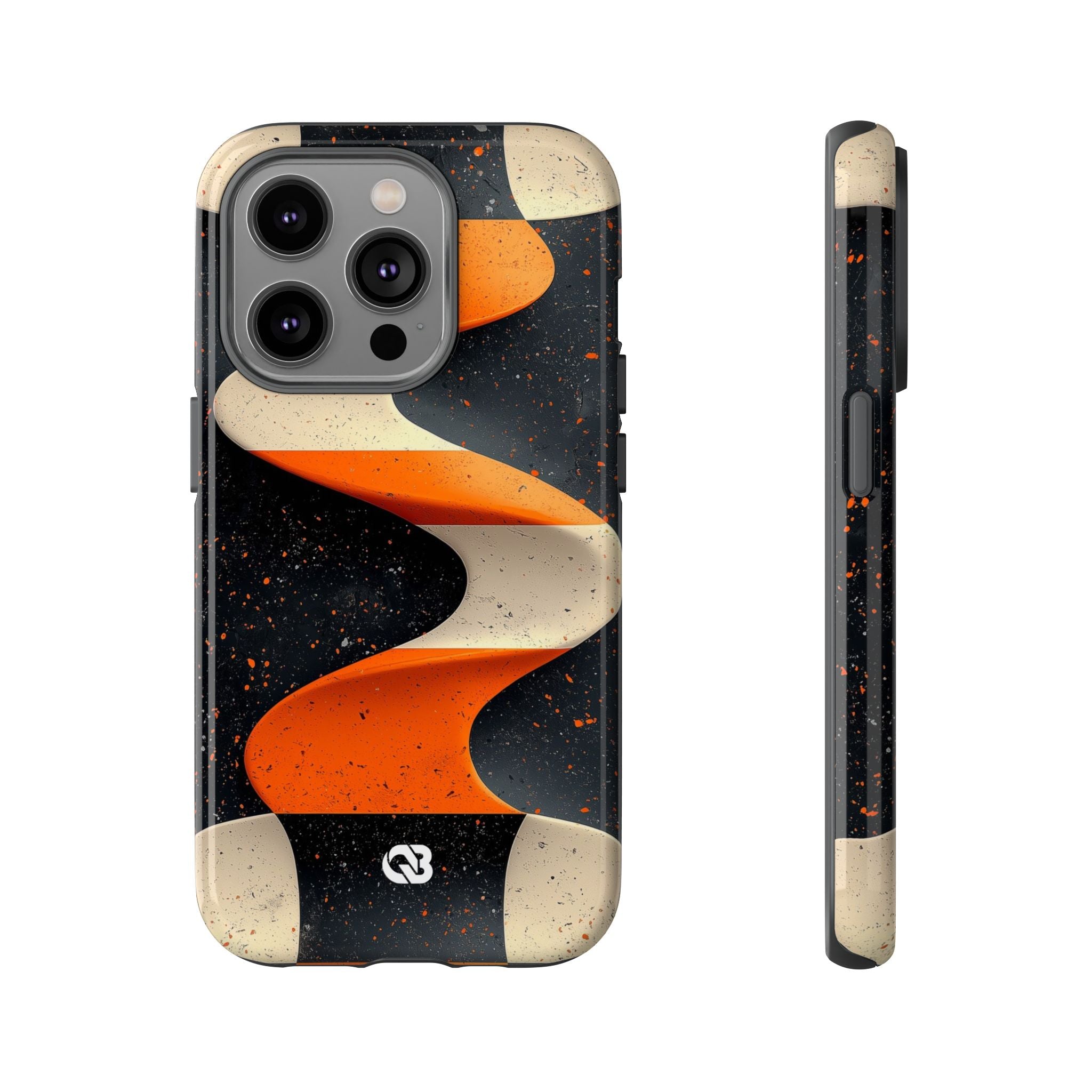 Orange Grit Twist · Tough Phone Case for iPhone