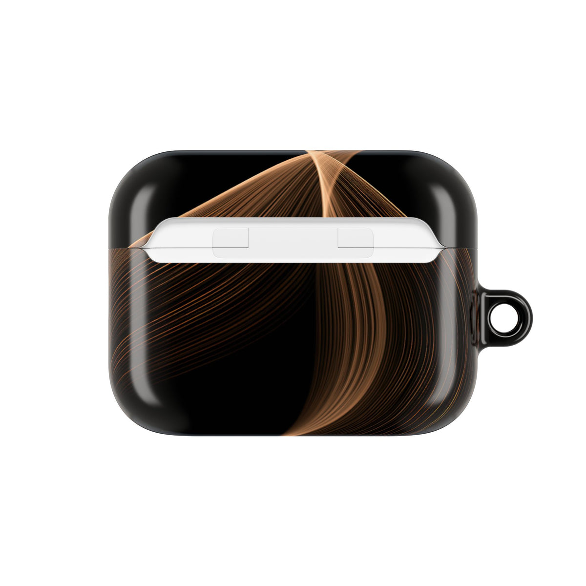 Amber Contour Flow · Hard Case for AirPods & AirPods Pro · Black