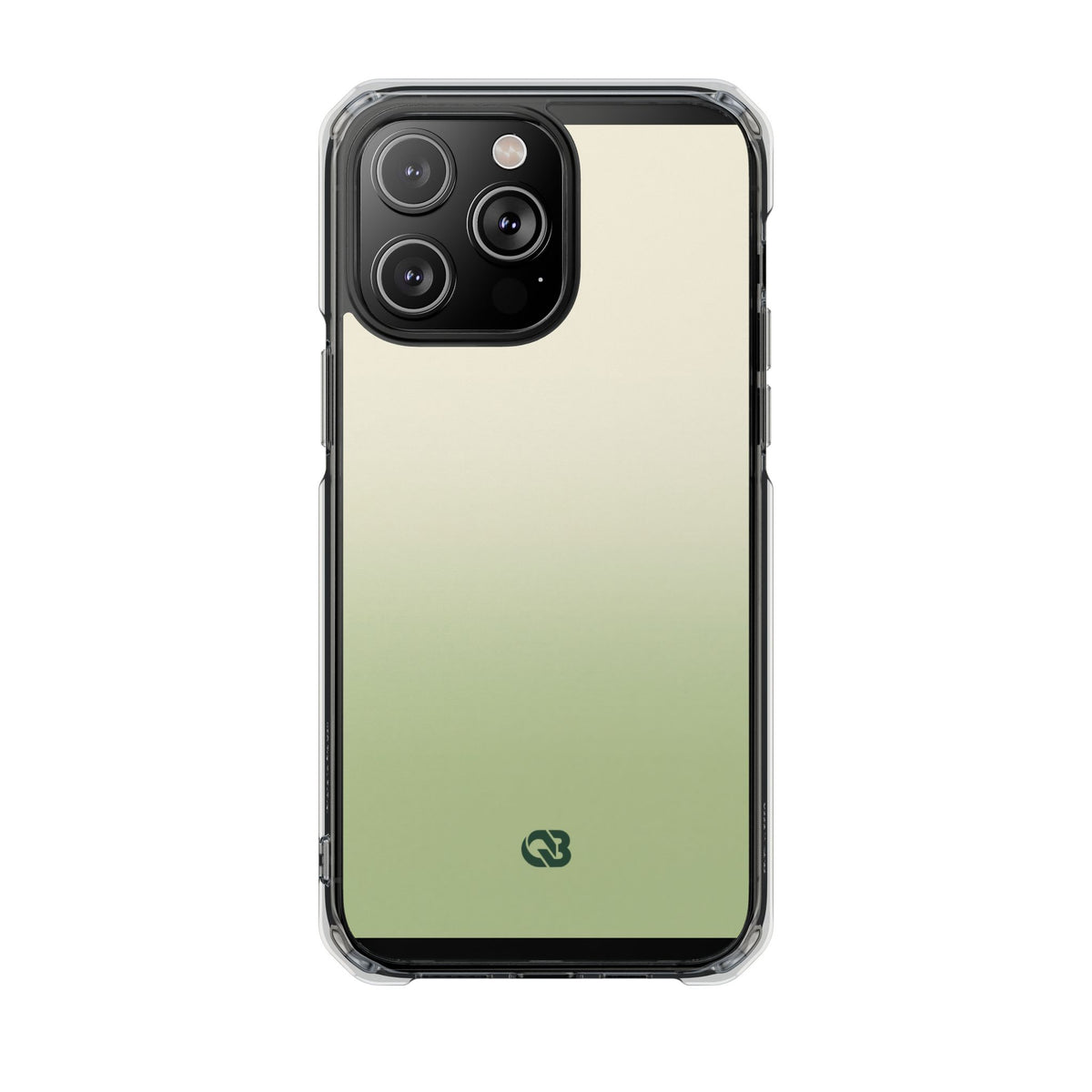 Muted Sage Ombre · Clear Impact Magnetic Phone Case for iPhone · Green
