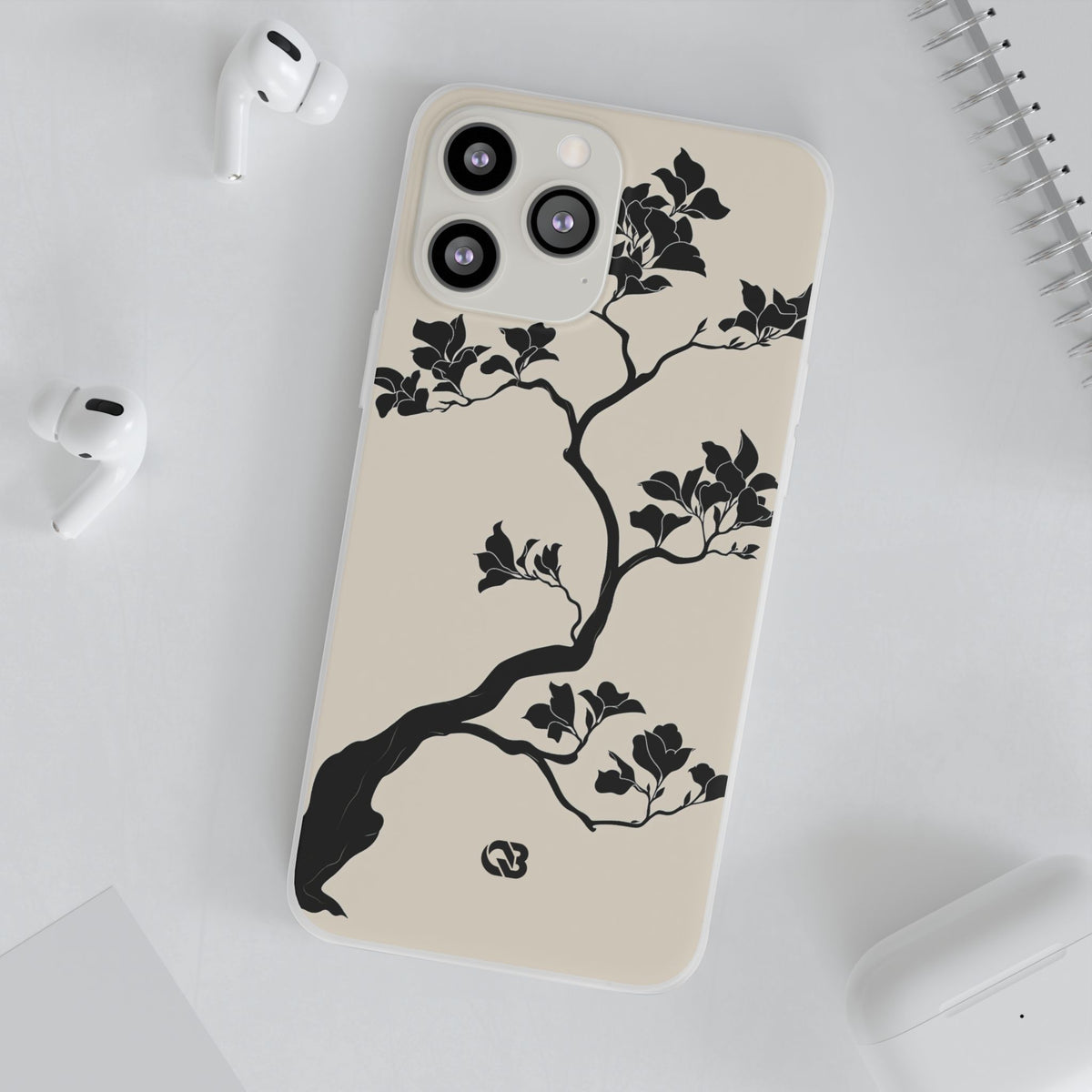 Ebony Magnolia · Lite Phone Case for iPhone · Beige