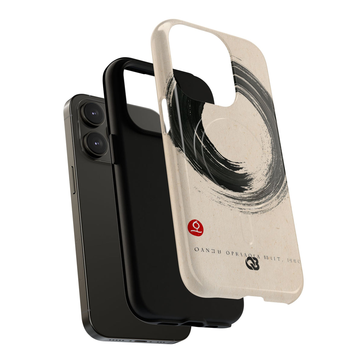 Zen Ensō Circle · Tough 2.0 Magnetic Phone Case for iPhone · Beige