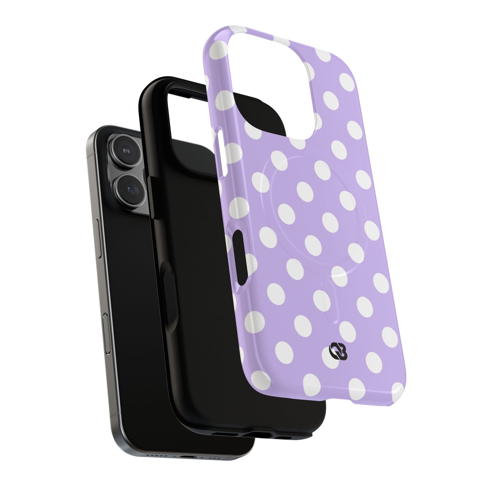 Lavender Polka Grid · Tough+ Phone Case for iPhone · Magsafe