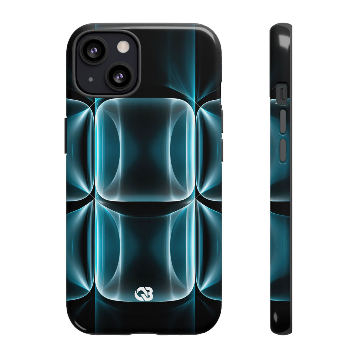 Translucent Cyber Grid · Tough Phone Case for iPhone · Teal