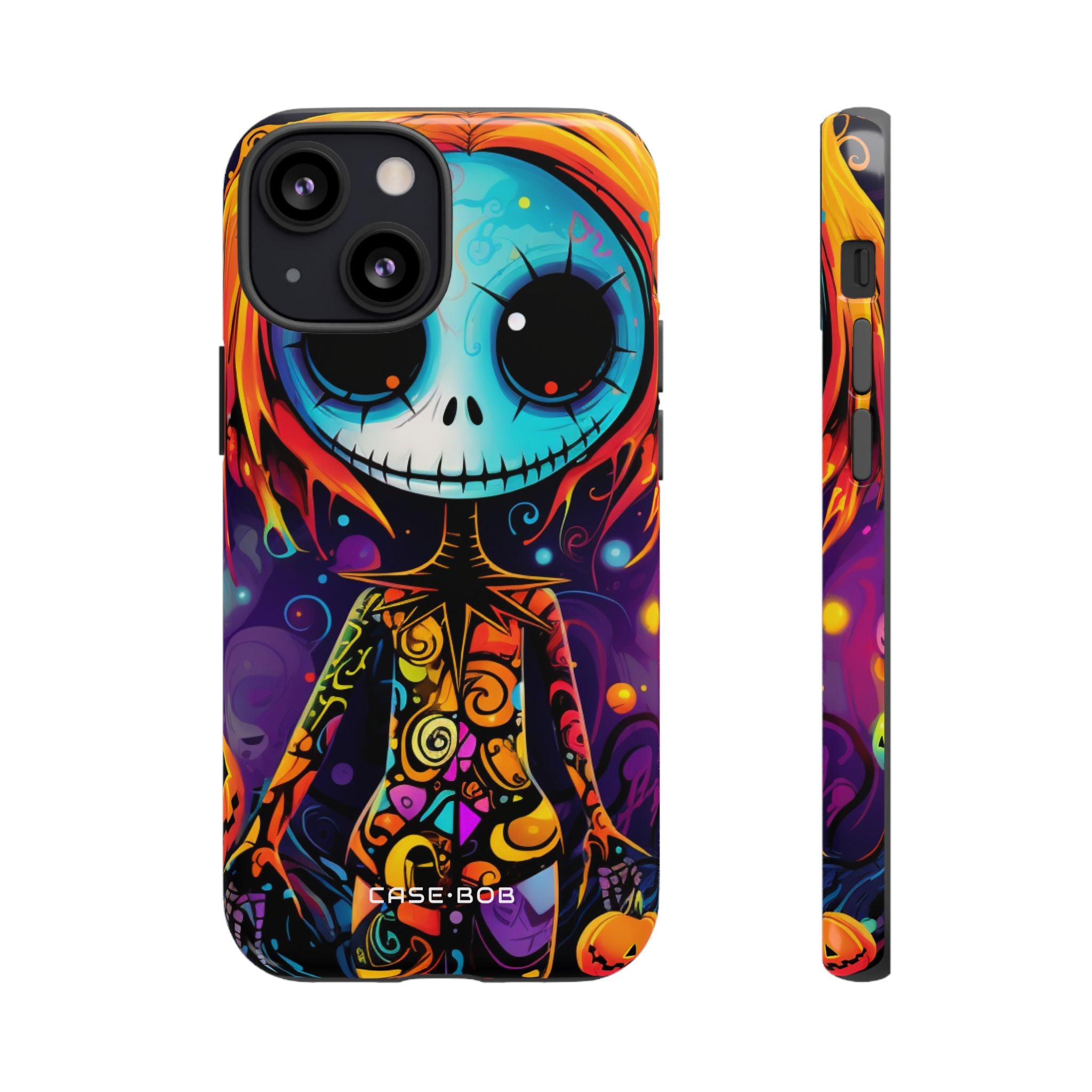Blue Skull Swirl iPhone 13 Mini Case - Tough - CASE•BOB