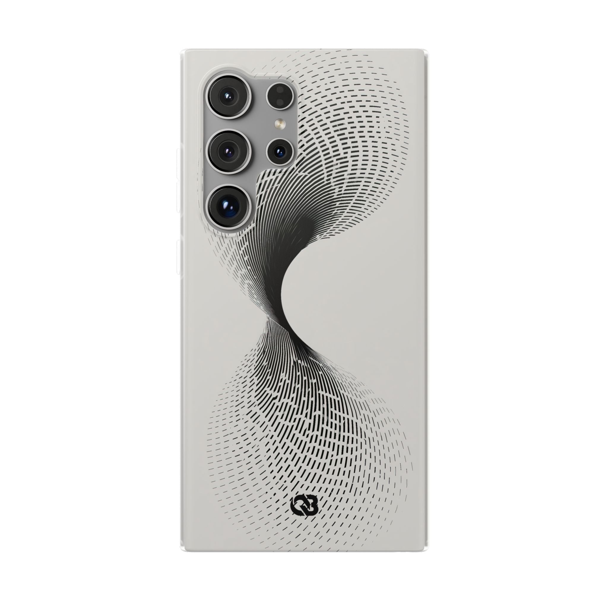 White Lite Phone Case for Samsung - Linear Torsion Grid