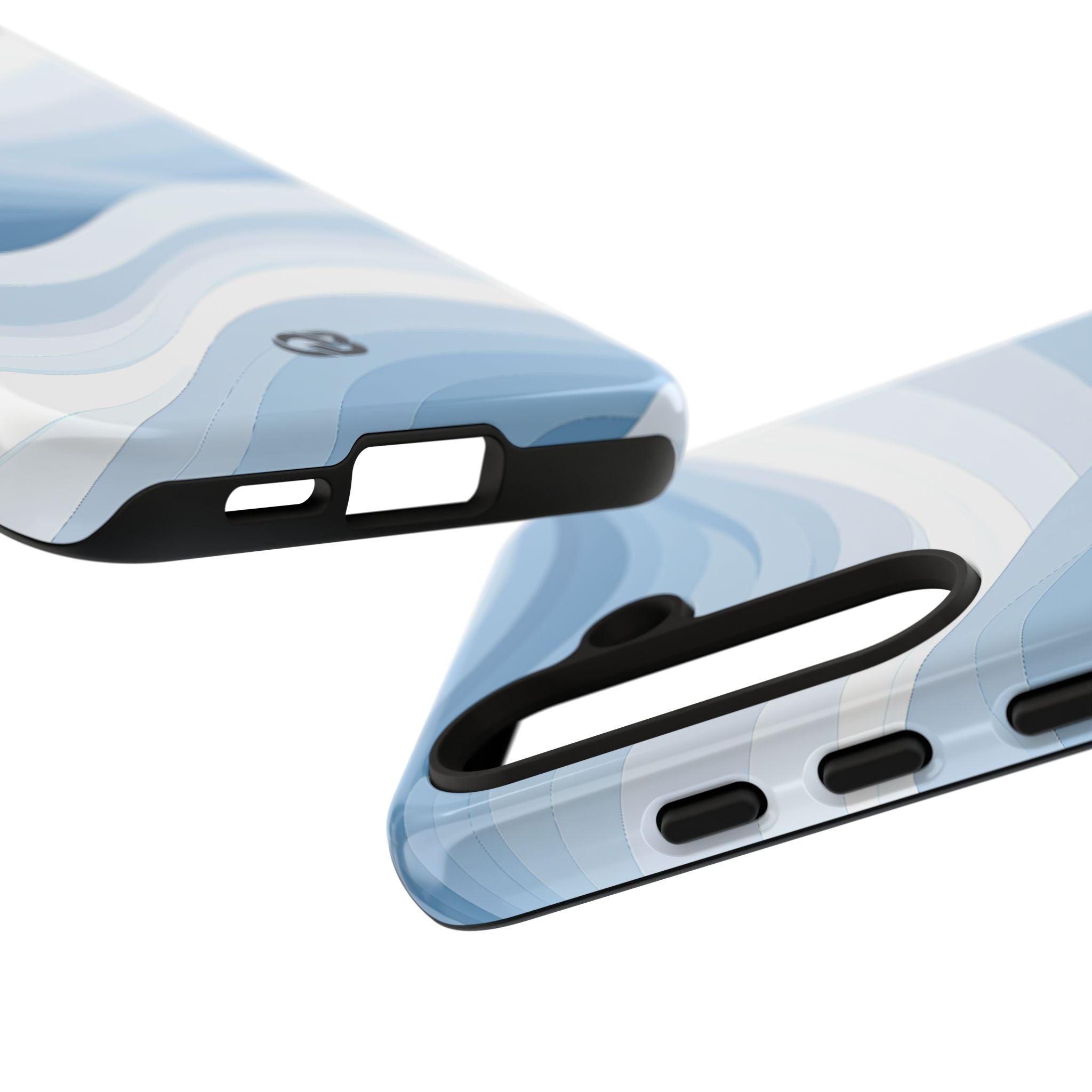 Blue Tough Phone Case for Samsung - Glacial Indigo Flow