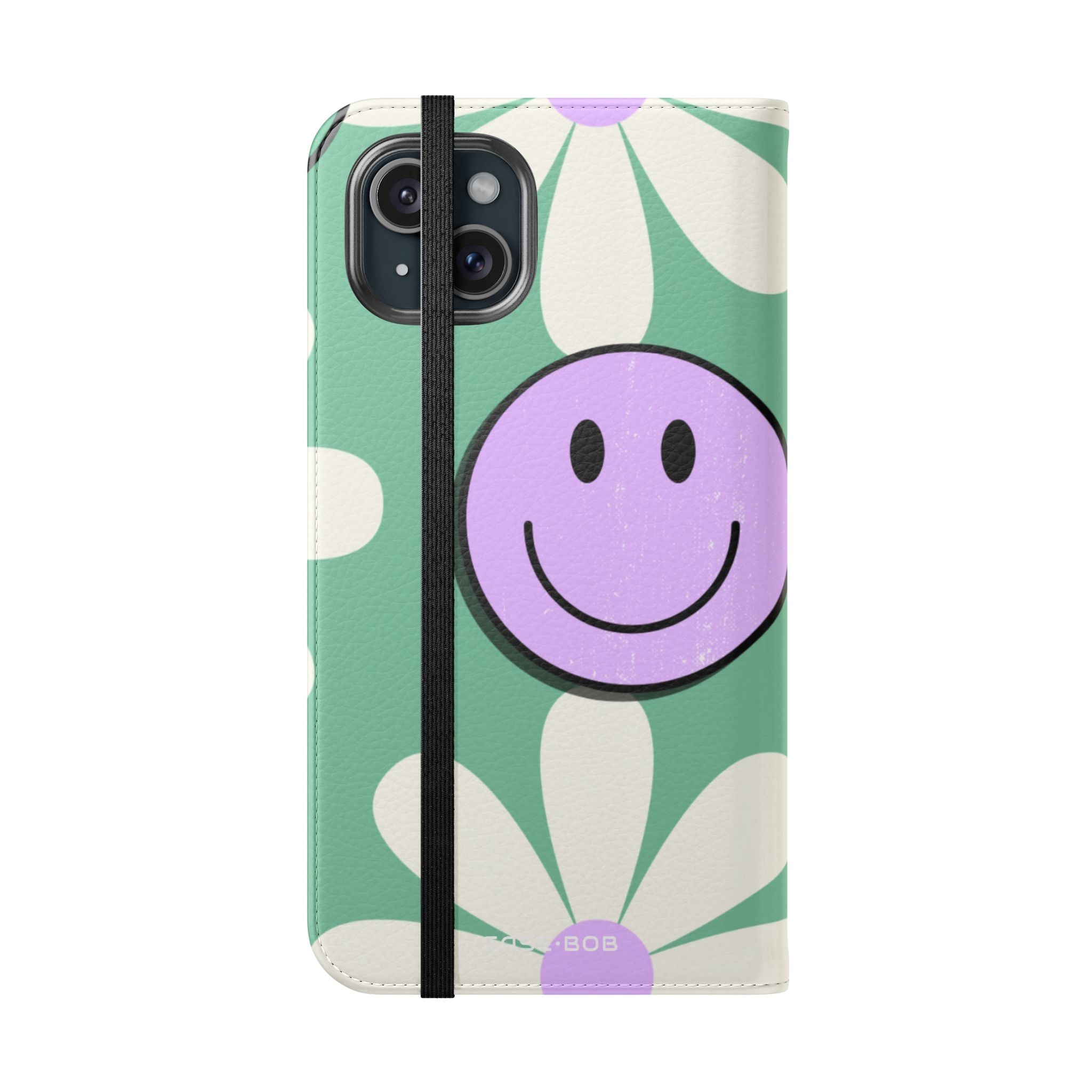 Smiley Daisy Glow - iPhone 15 Plus Case - Wallet