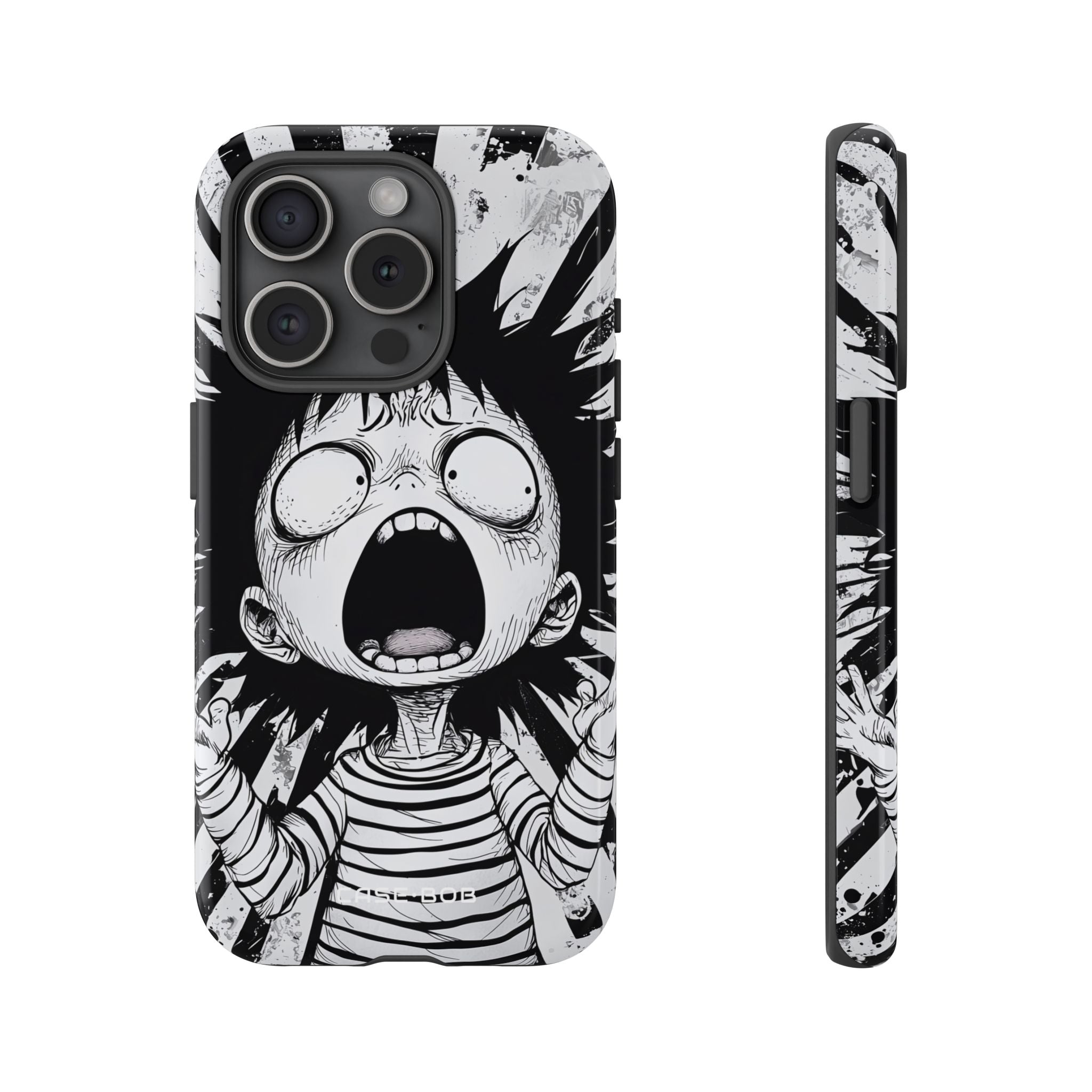 Screaming Stripes iPhone 15 Pro Case - Tough