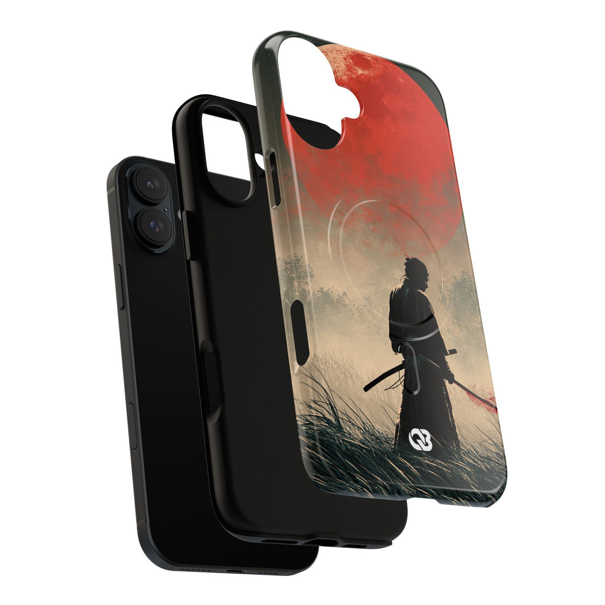 Crimson Moon Ronin · Tough 2.0 Magnetic Phone Case for iPhone · Red