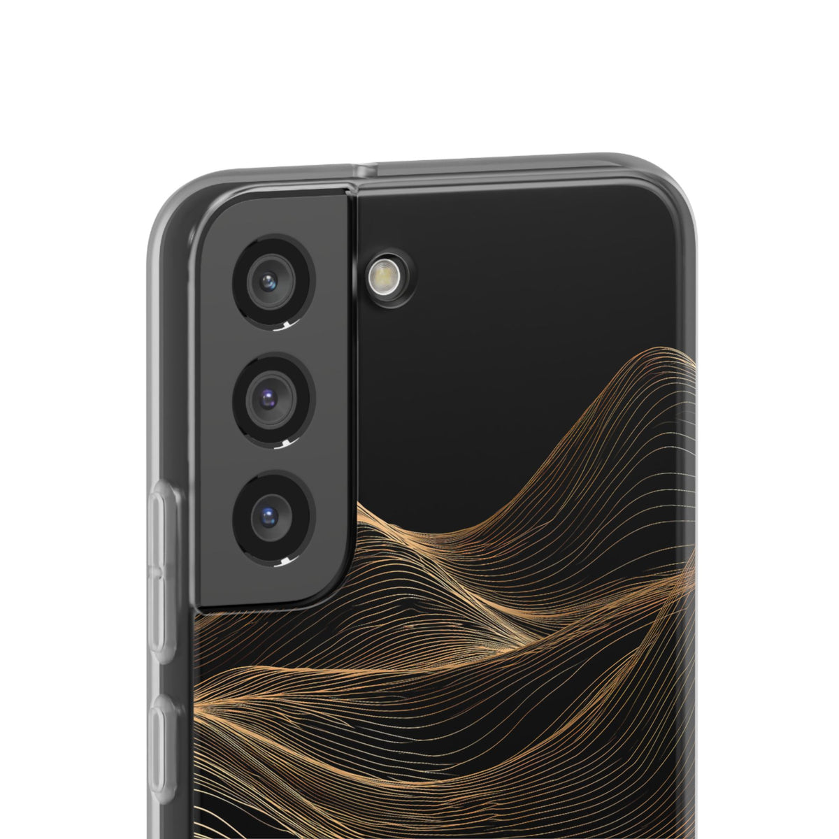 Black Lite Phone Case for Samsung - Copper Topo Ridge