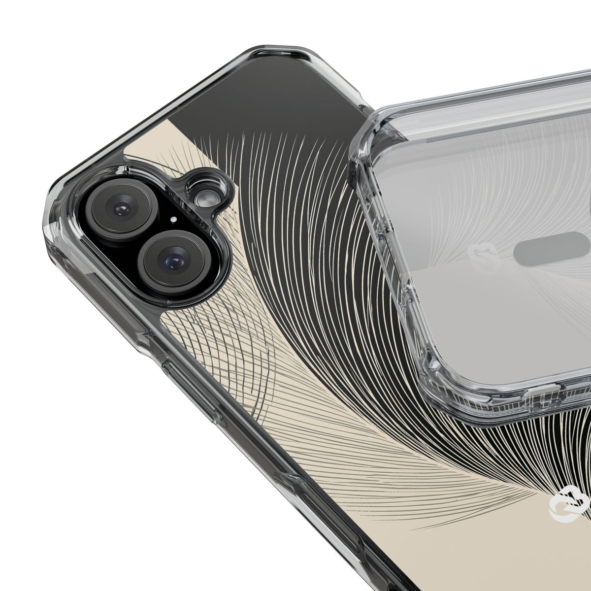 Minimal Frond Study · Clear Impact Magnetic Phone Case for iPhone · Black