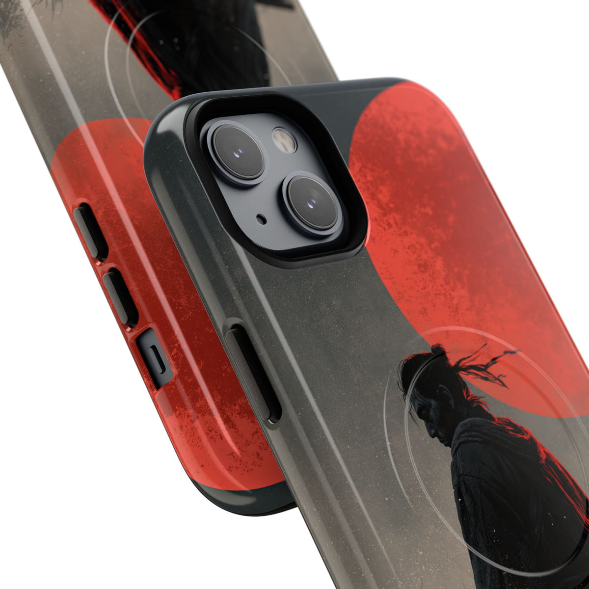 Crimson Moon Ronin · Tough 2.0 Magnetic Phone Case for iPhone · Black