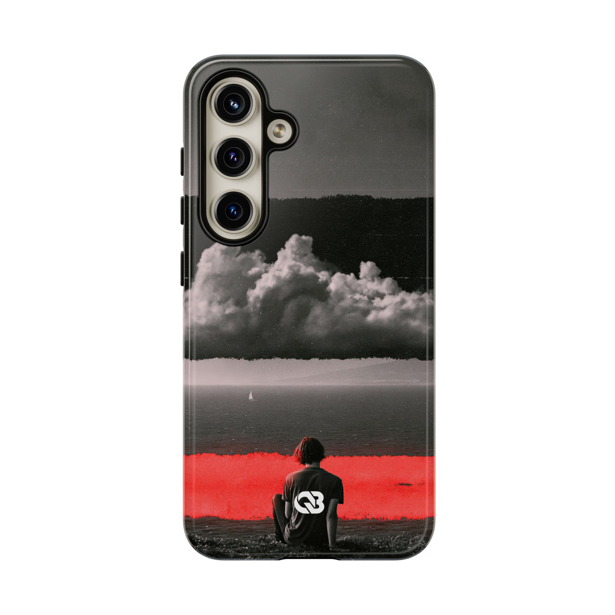Crimson Horizon · Tough Phone Case for Samsung · Black