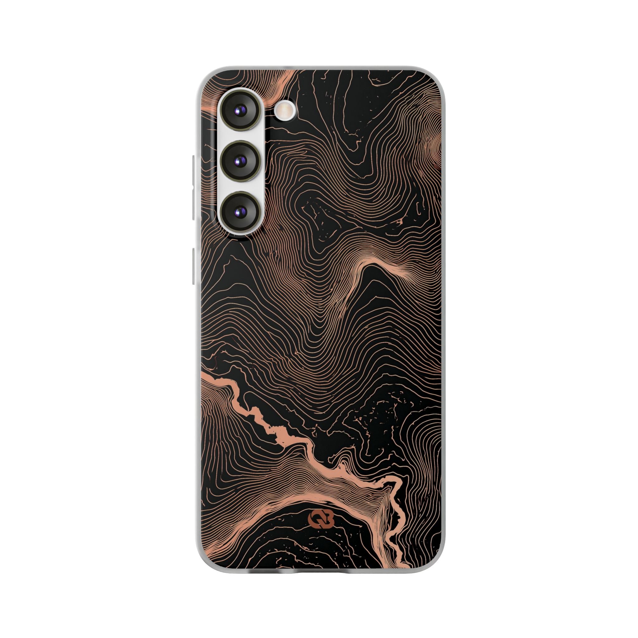 Orange Lite Phone Case for Samsung - Salmon Ridge Topo