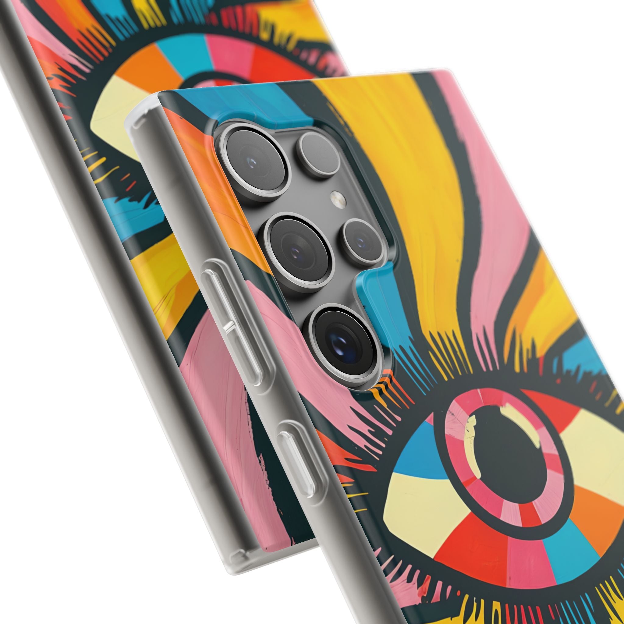 Vivid Gaze Burst · Soft Handyhülle für Samsung